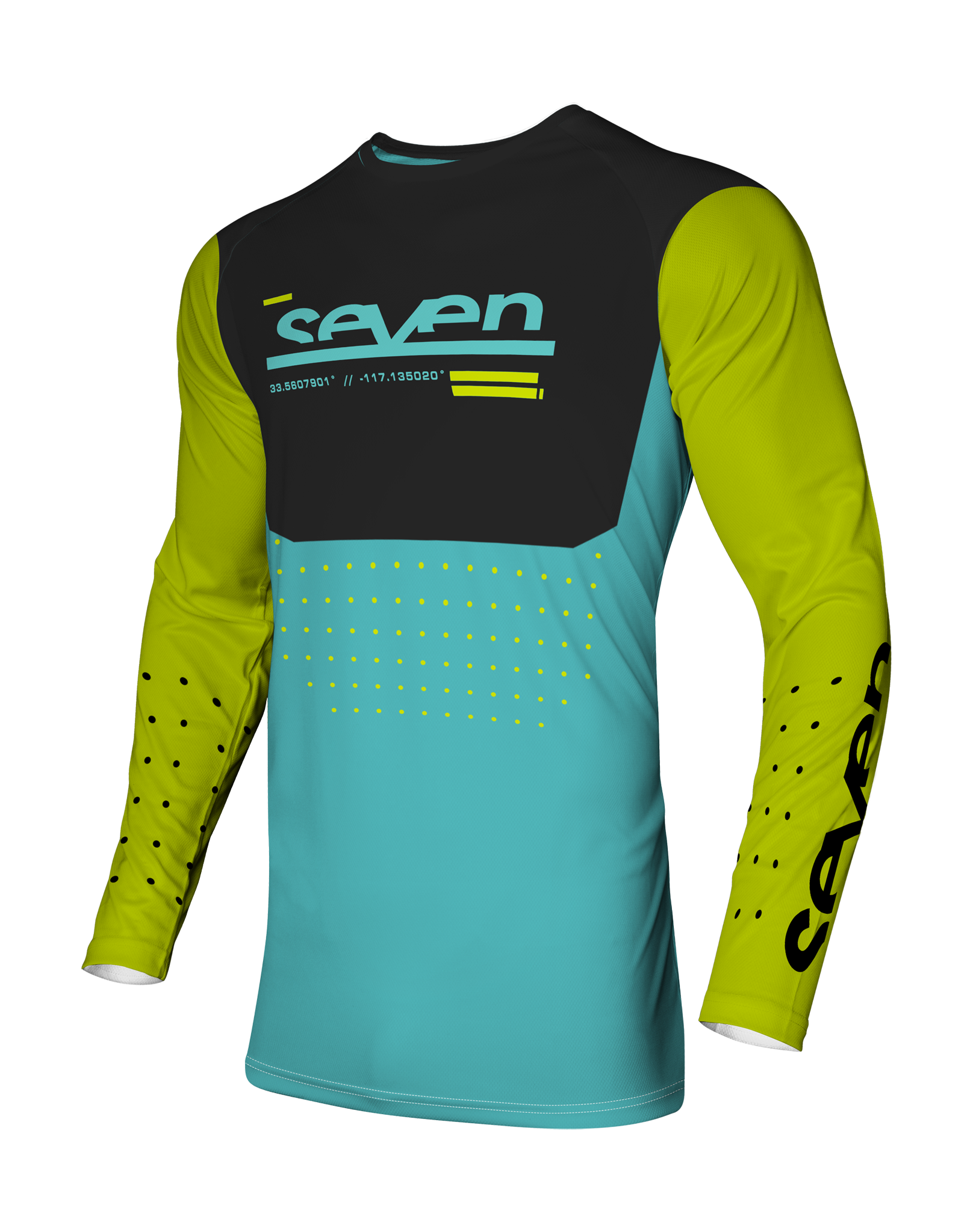 Seven Crosskleding Vox Aperture - Flo Geel / Blauw