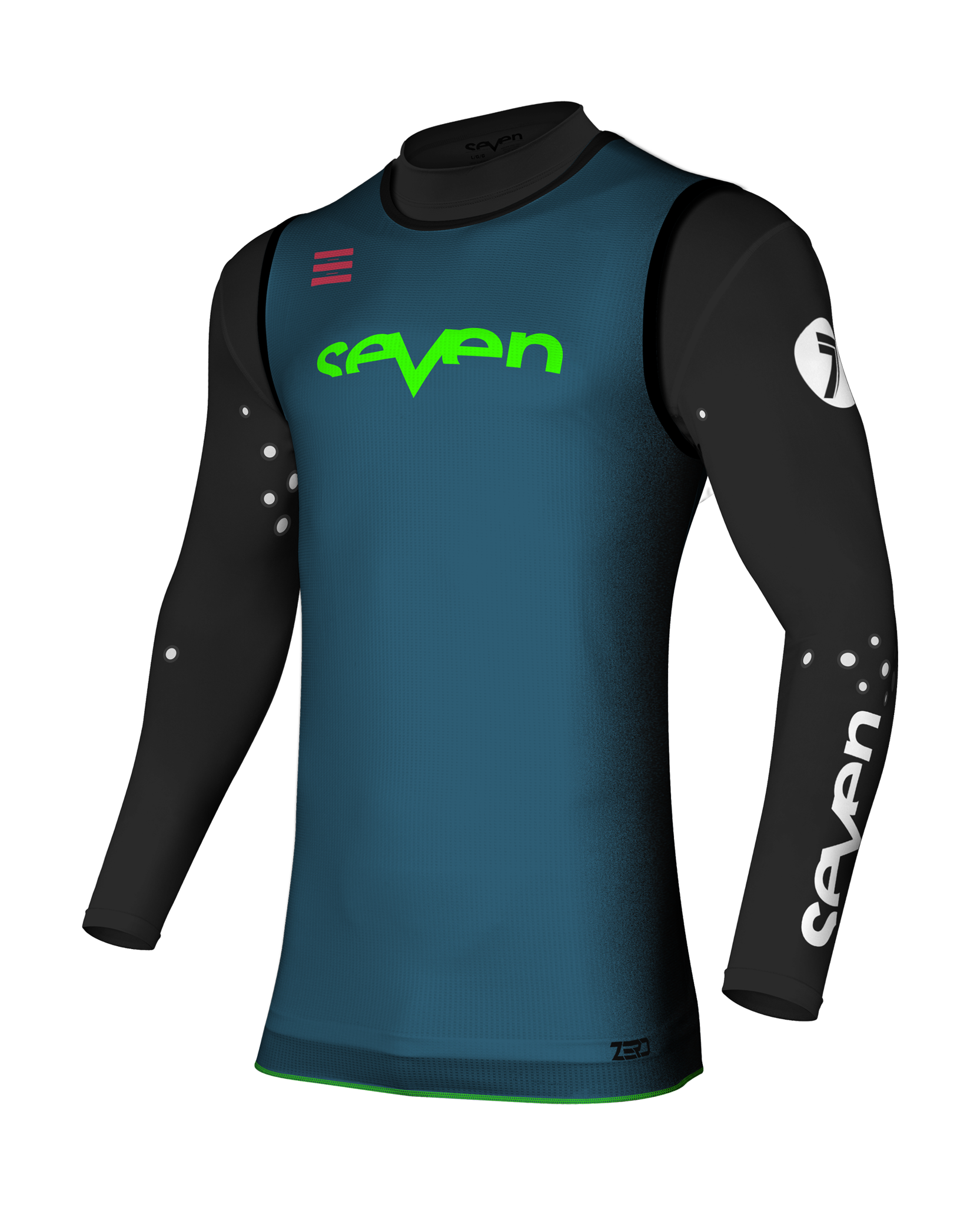 Seven Crosskleding Zero Dissolve - Ink Blauw / Zwart