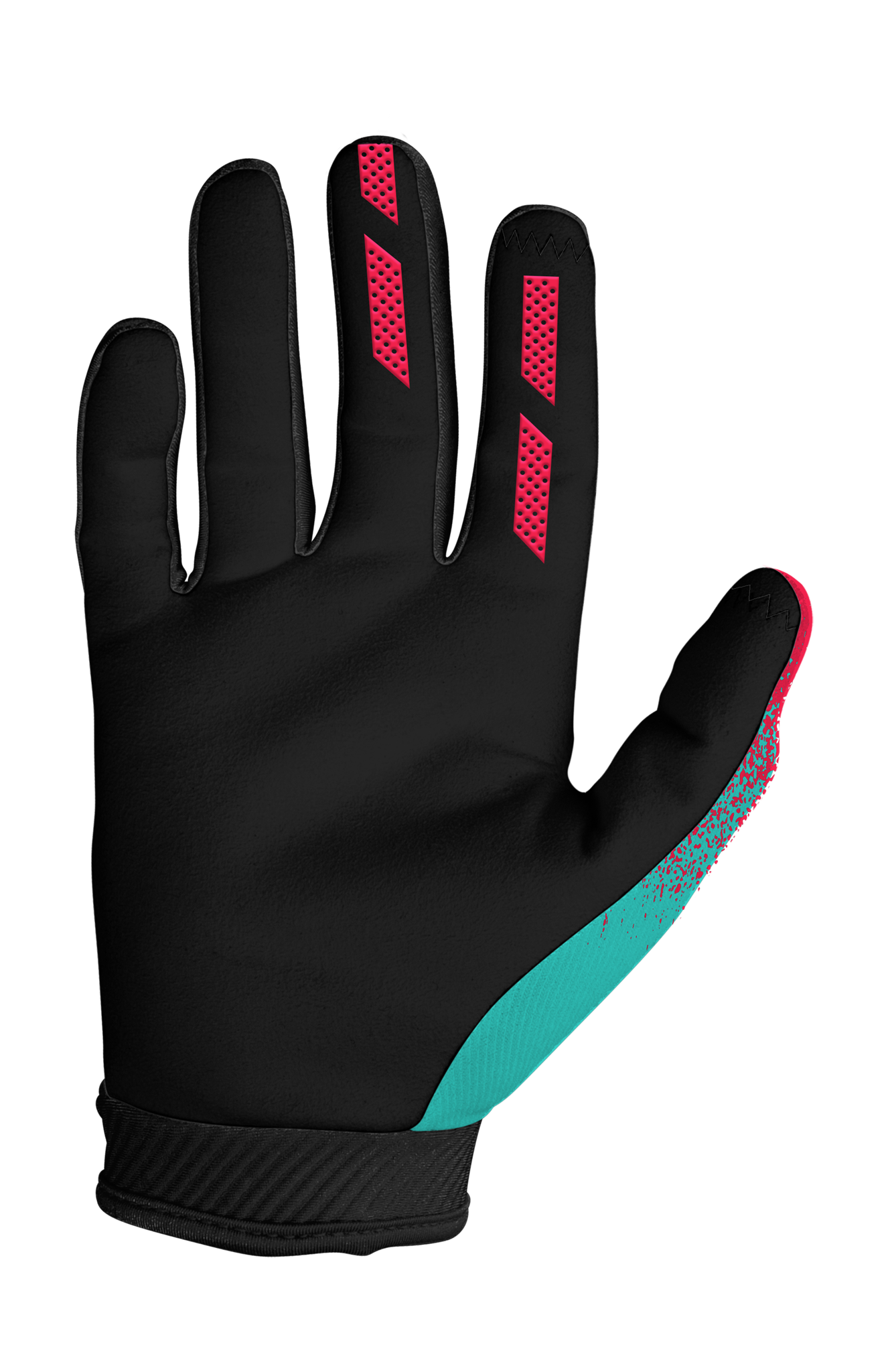 Seven Kinder Crosshandschoenen Annex 7 Dot - Flo Rood / Blauw