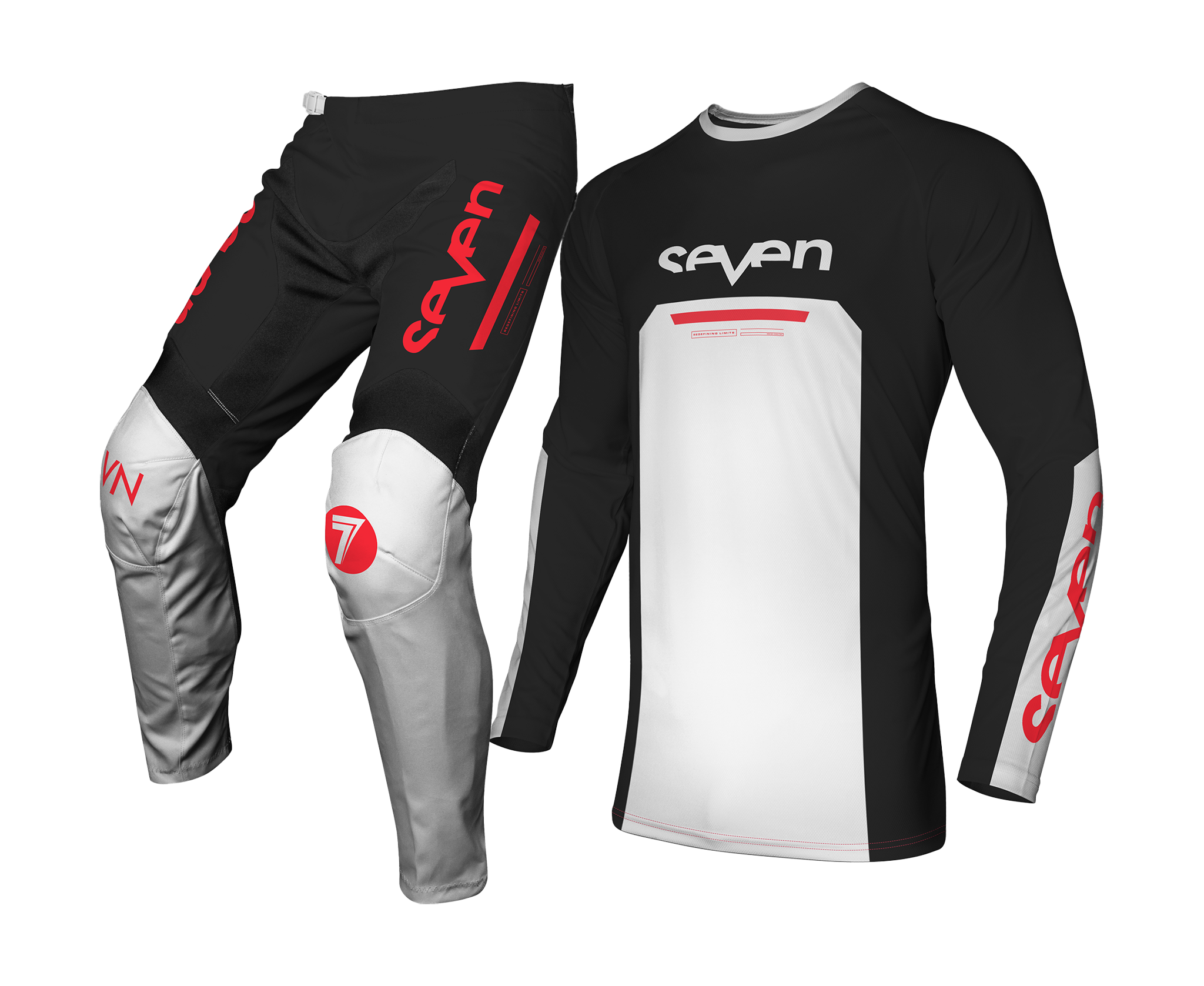 Seven Kinder Crosskleding Vox Phaser - Zwart