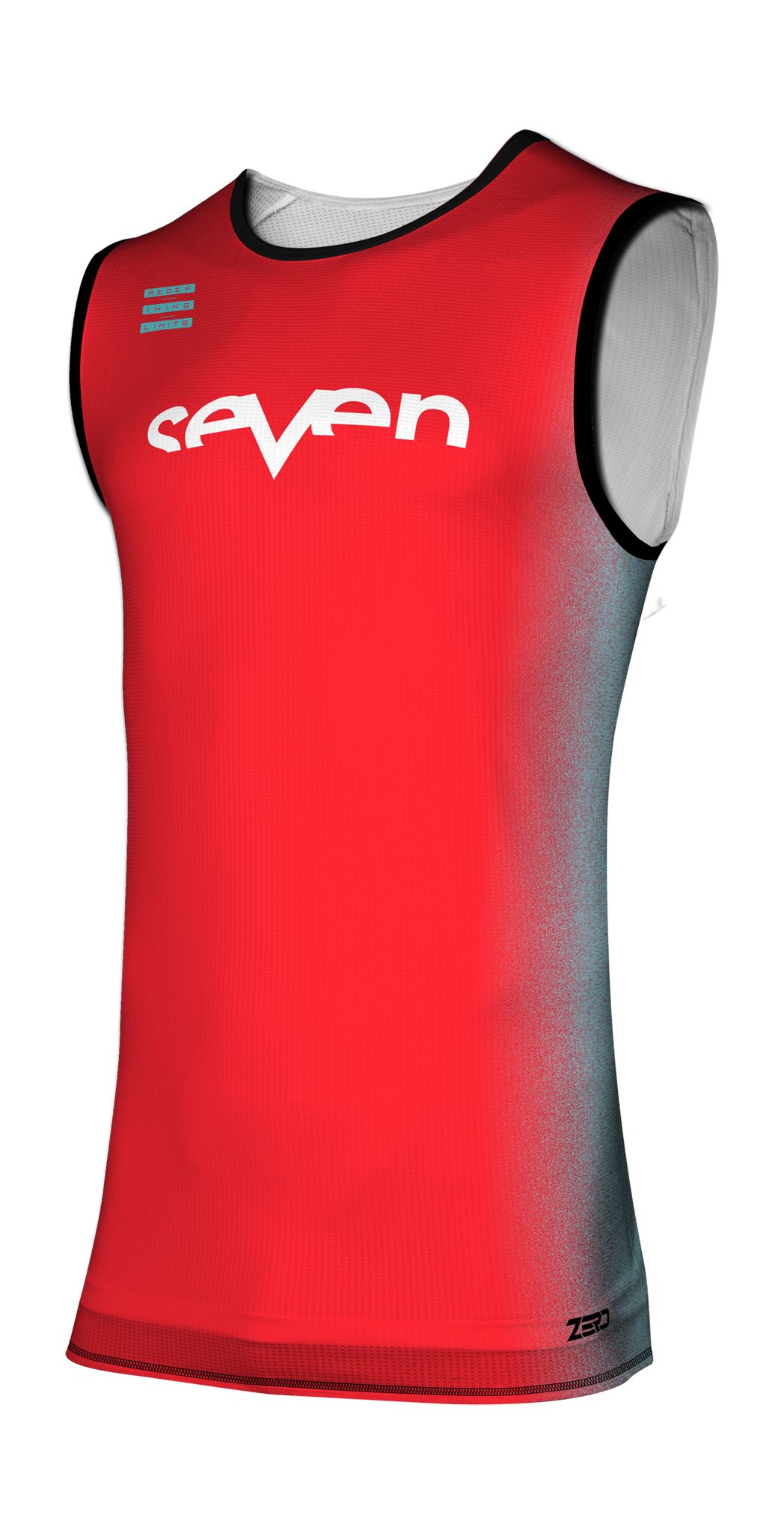 Seven Over Shirt Zero Dissolve - Flo Rood / Blauw