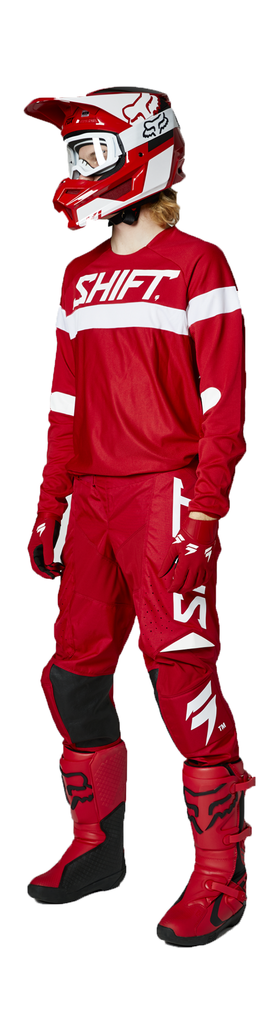 Shift Crosskleding WHIT3 Label Haut - Rood