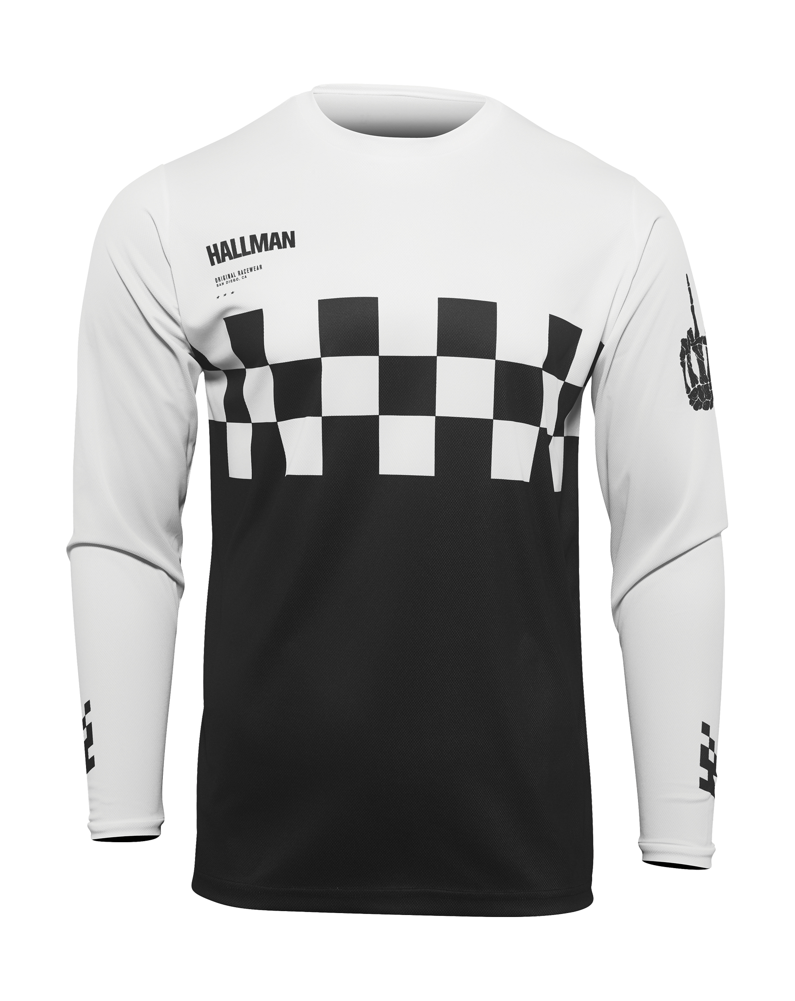 Thor Crosskleding 2026 Hallman Differ Cheq - Zwart / Wit