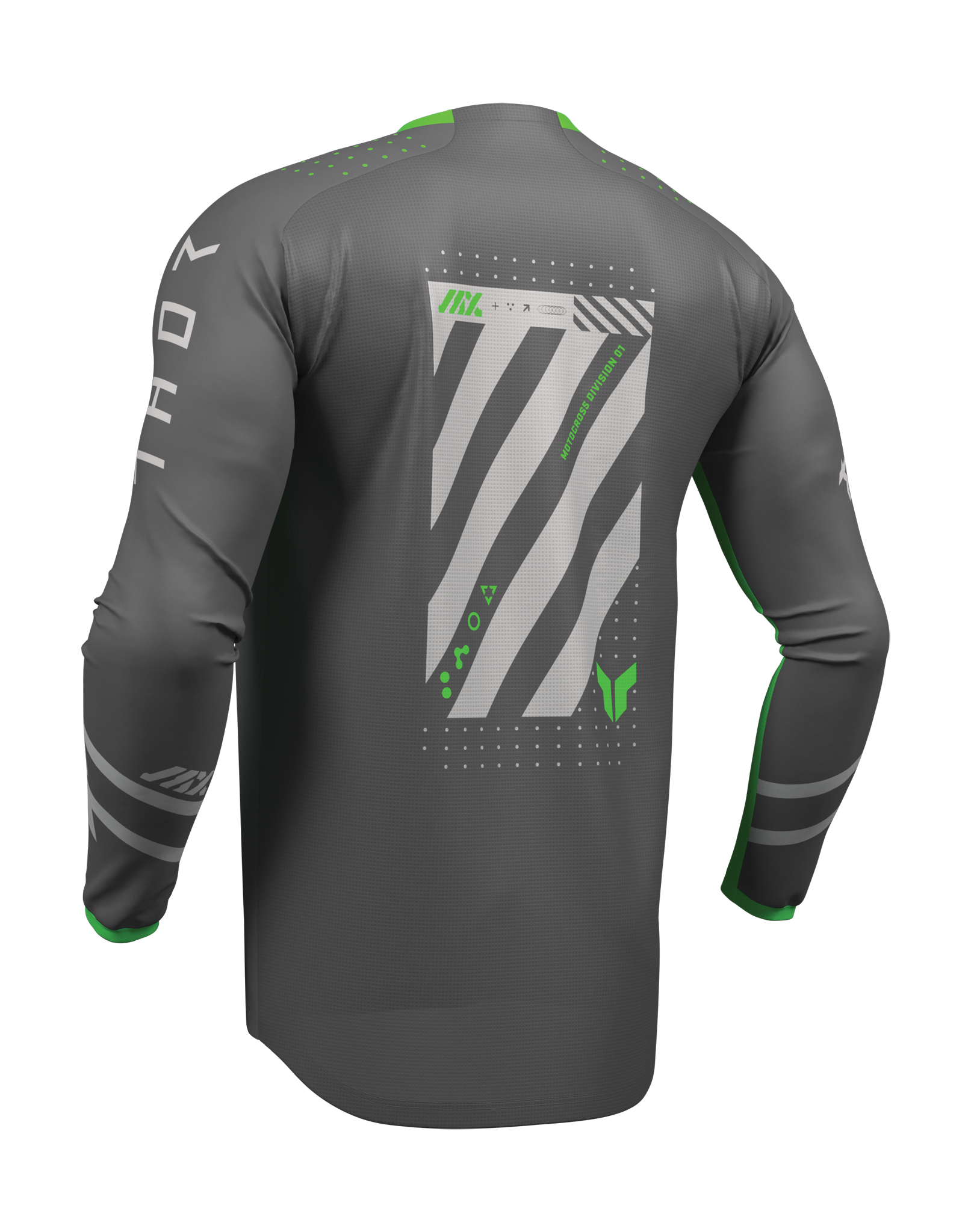 Thor Cross Shirt 2026 Launchmode Futura - Charcoal / Groen