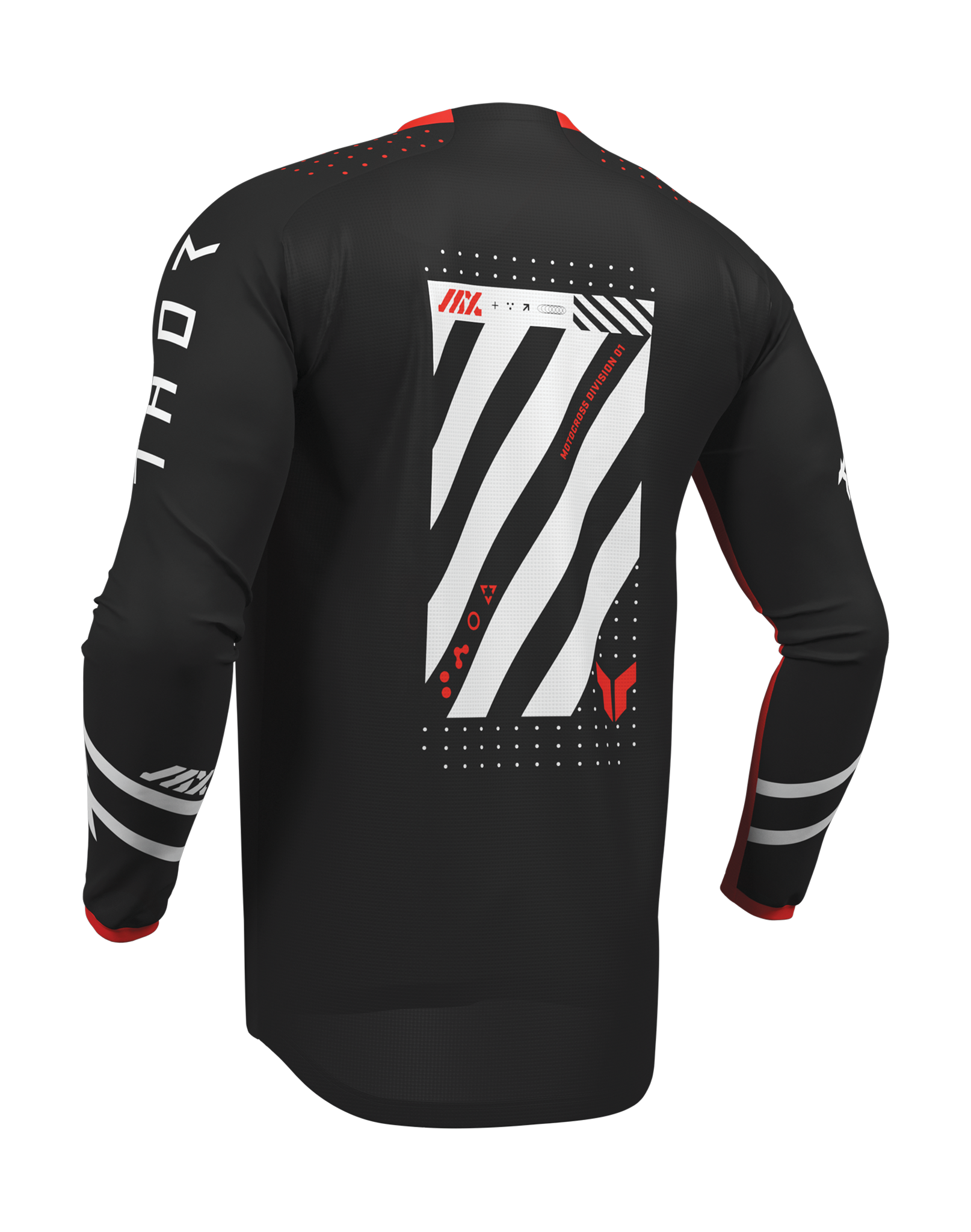 Thor Cross Shirt 2026 Launchmode Futura - Zwart / Rood