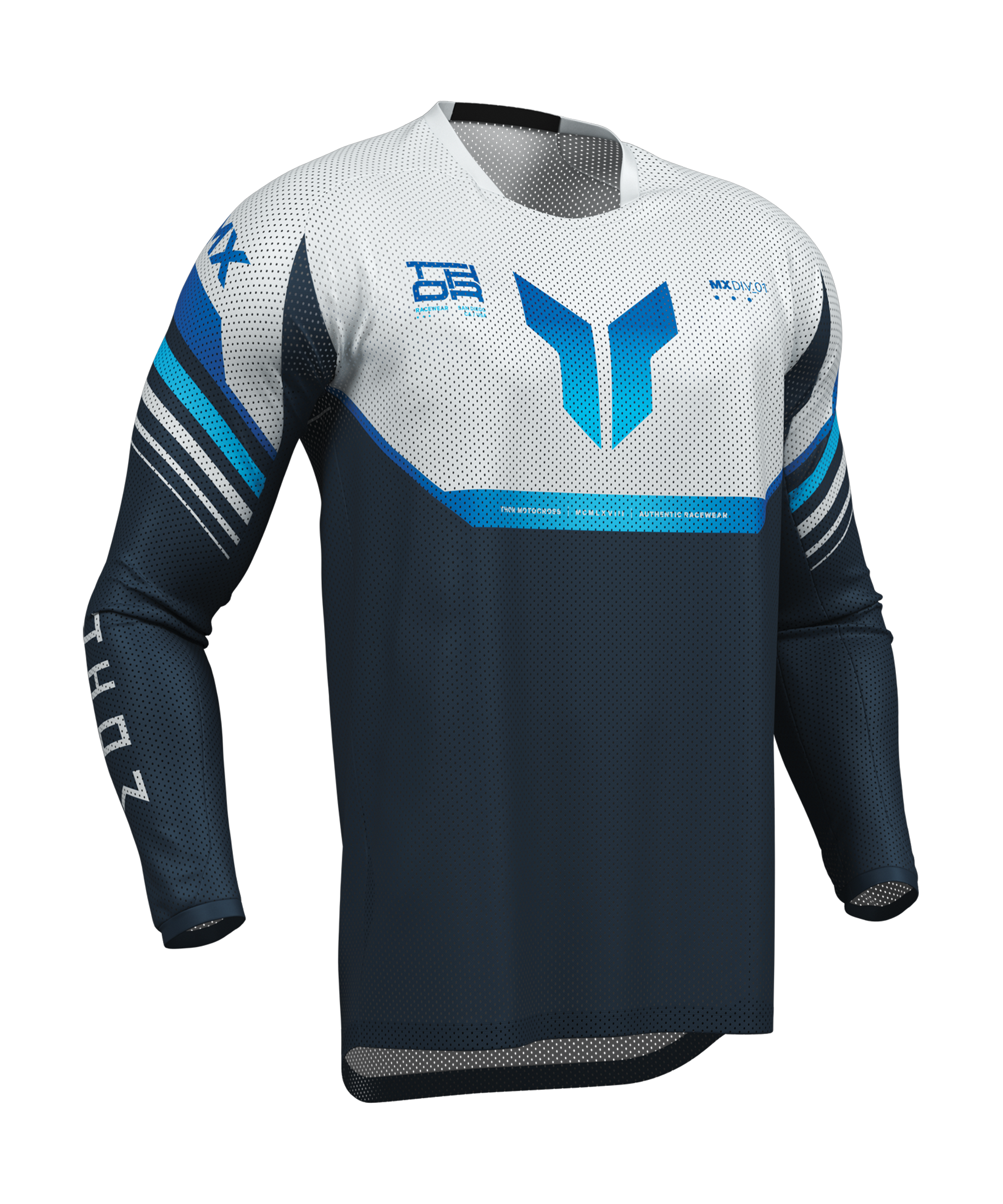 Thor Cross Shirt 2026 Launchmode Vented Raptor - Midnight / Grijs