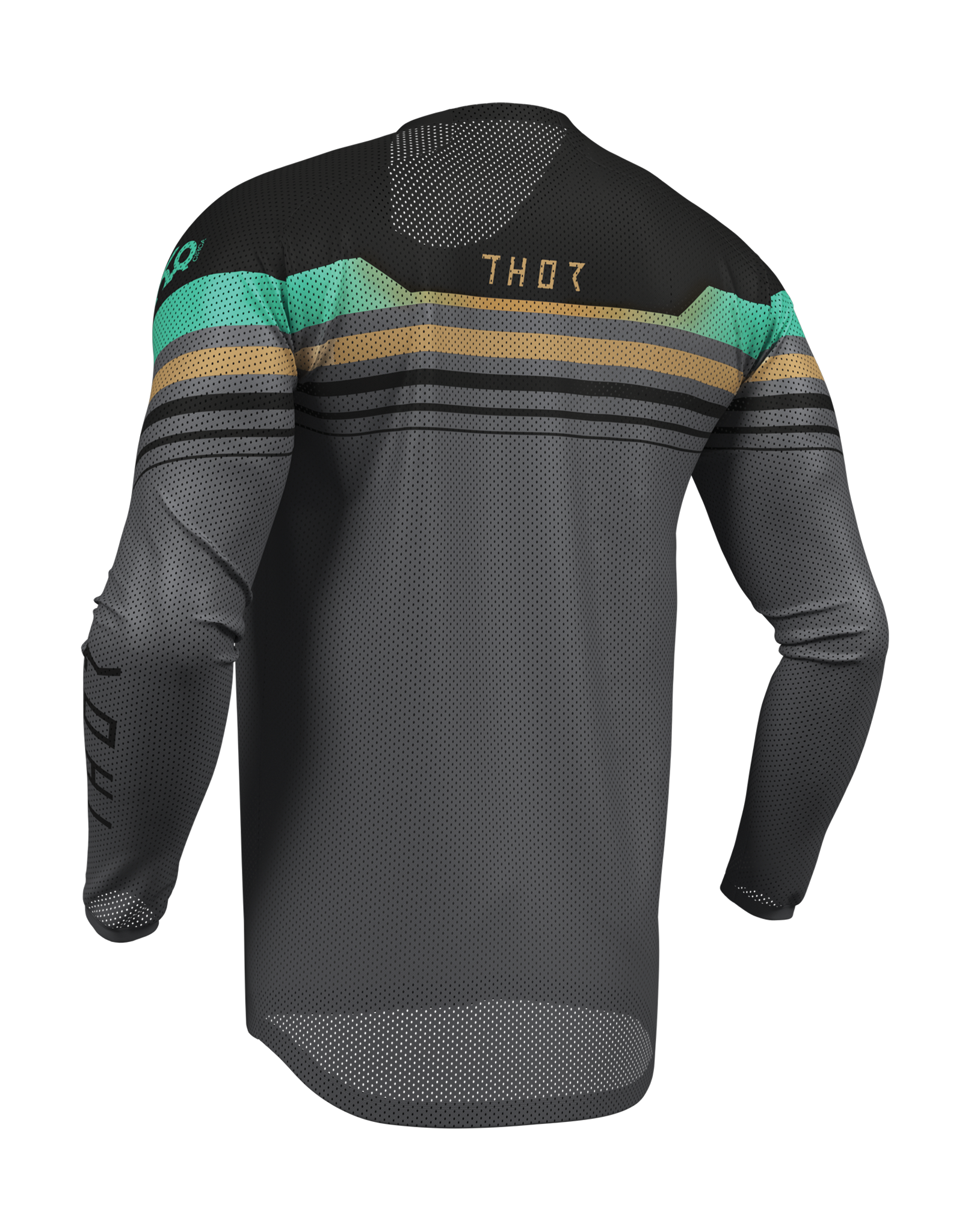 Thor Cross Shirt 2026 Launchmode Vented Raptor - Zwart / Charcoal