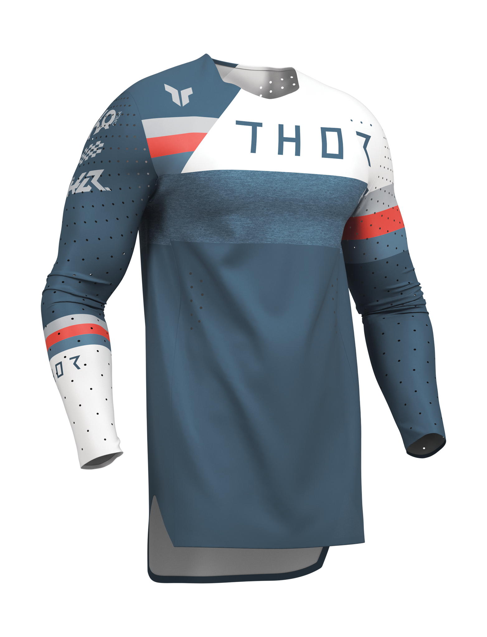 Thor Cross Shirt 2026 Sportmode Leaque - Blauw / Wit