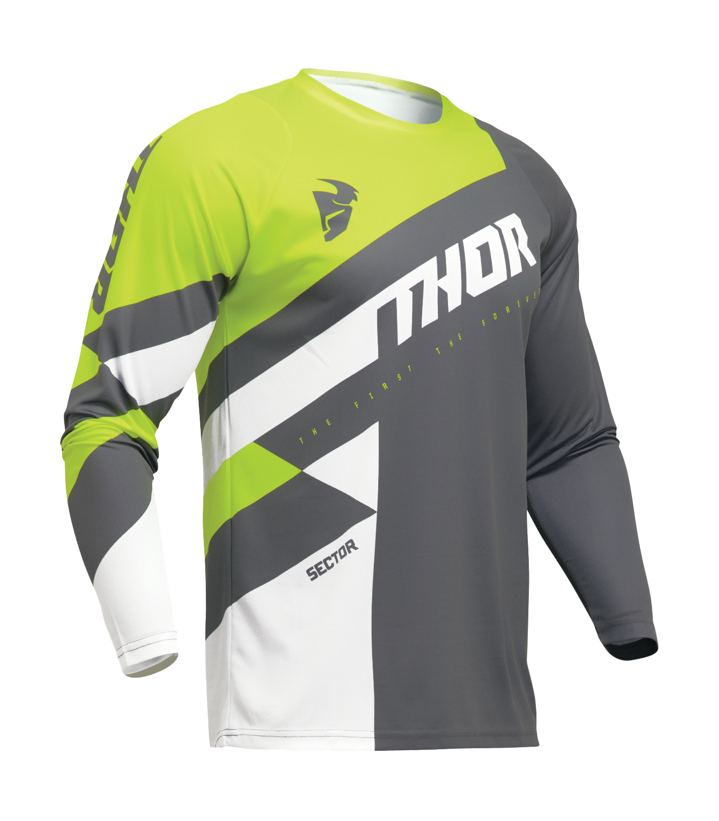 Thor Cross Shirt Sector Checker - Charcoal / Acid