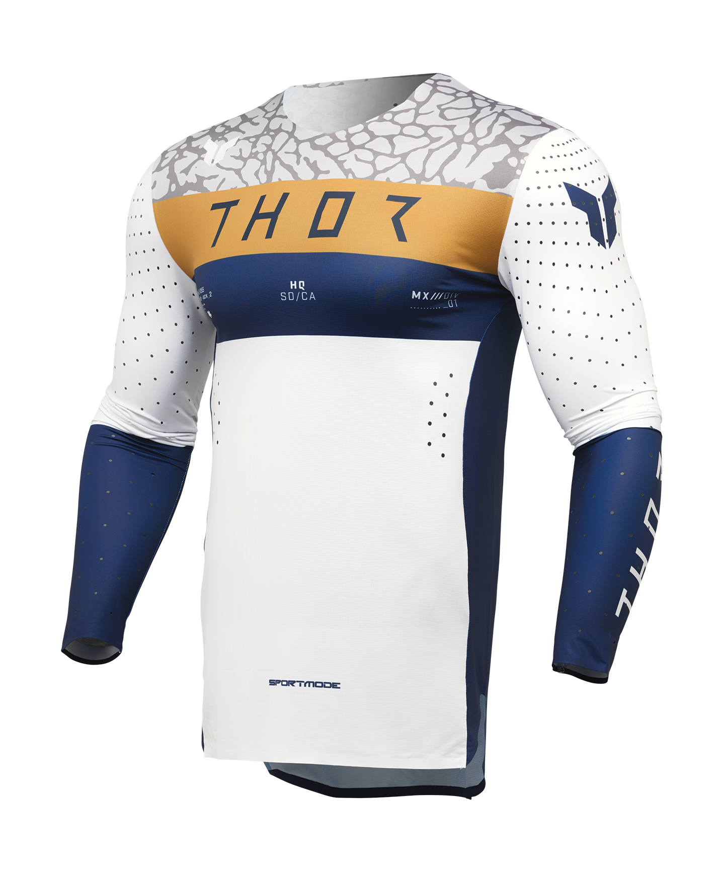 Thor Cross Shirt Sportmode Bravo - Navy / Wit