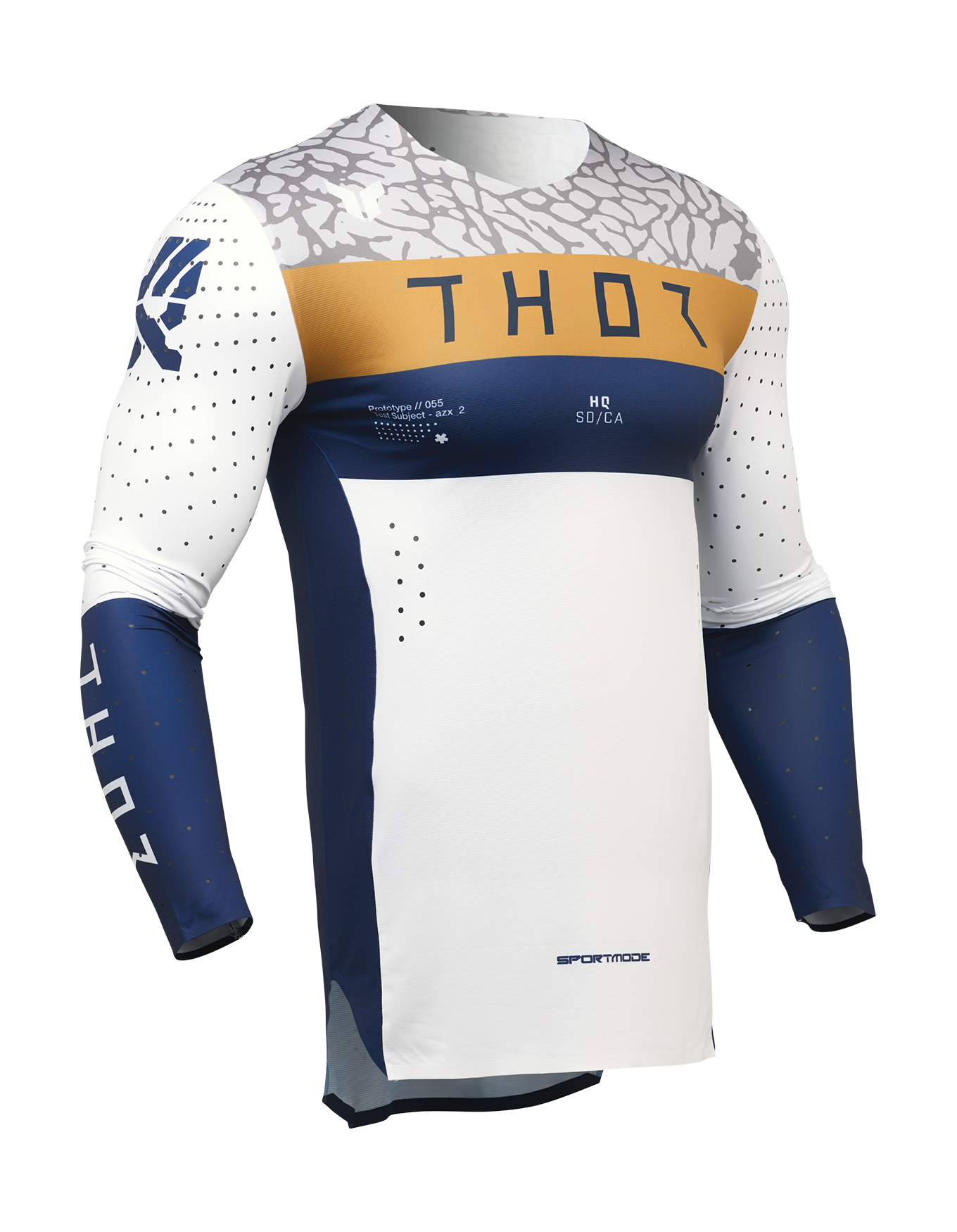 Thor Cross Shirt Sportmode Bravo - Navy / Wit