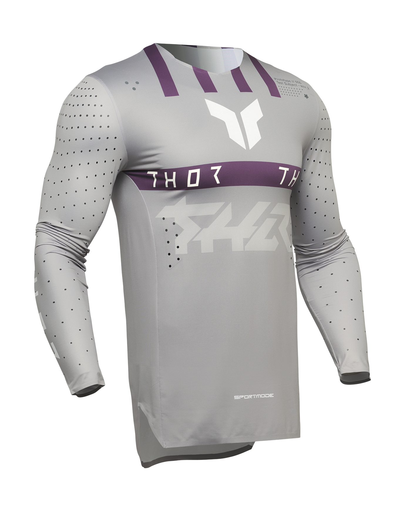 Thor Cross Shirt Sportmode Flite - Grijs / Paars