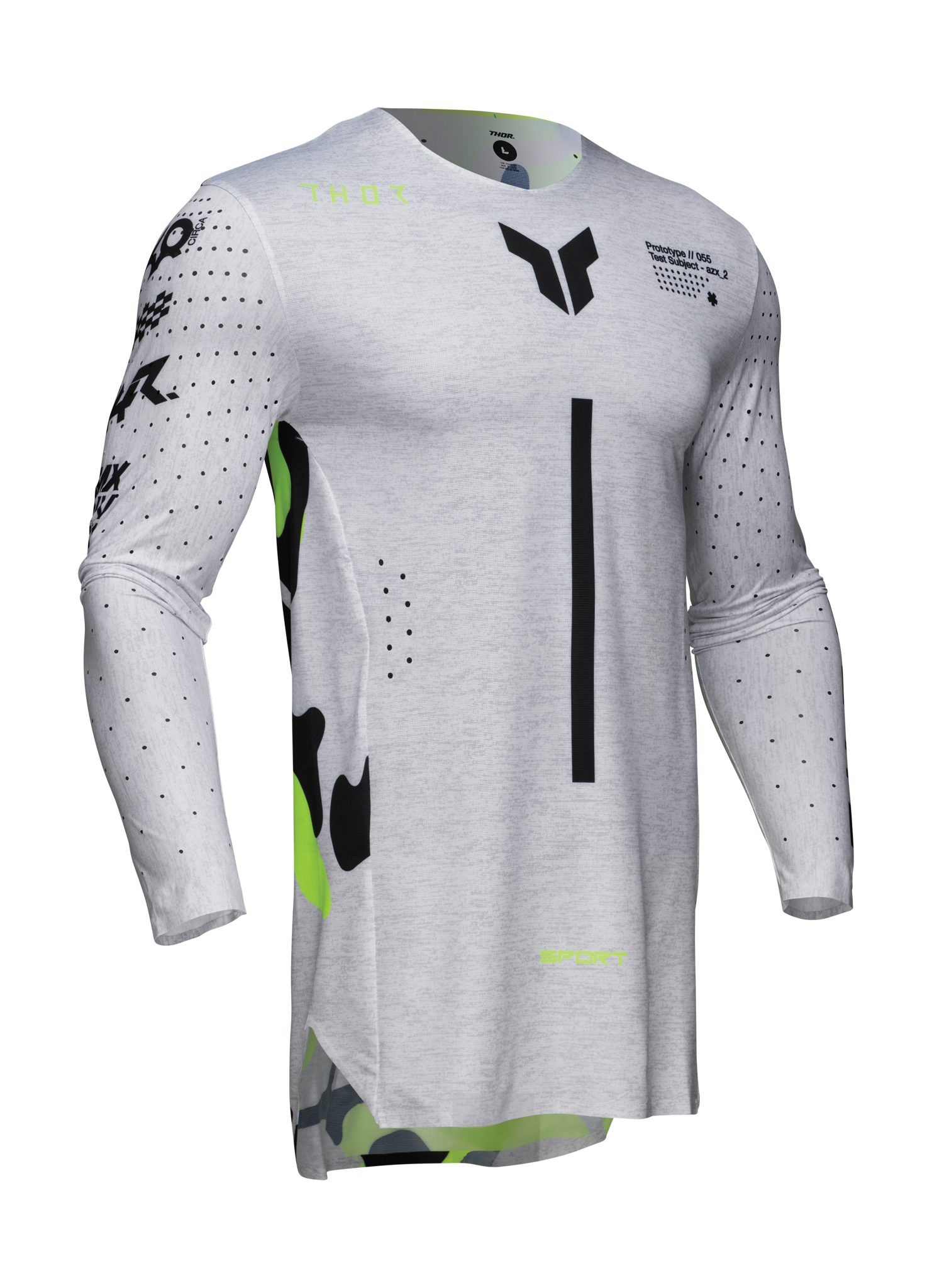 Thor Cross Shirt Sportmode Riot - Wit / Acid