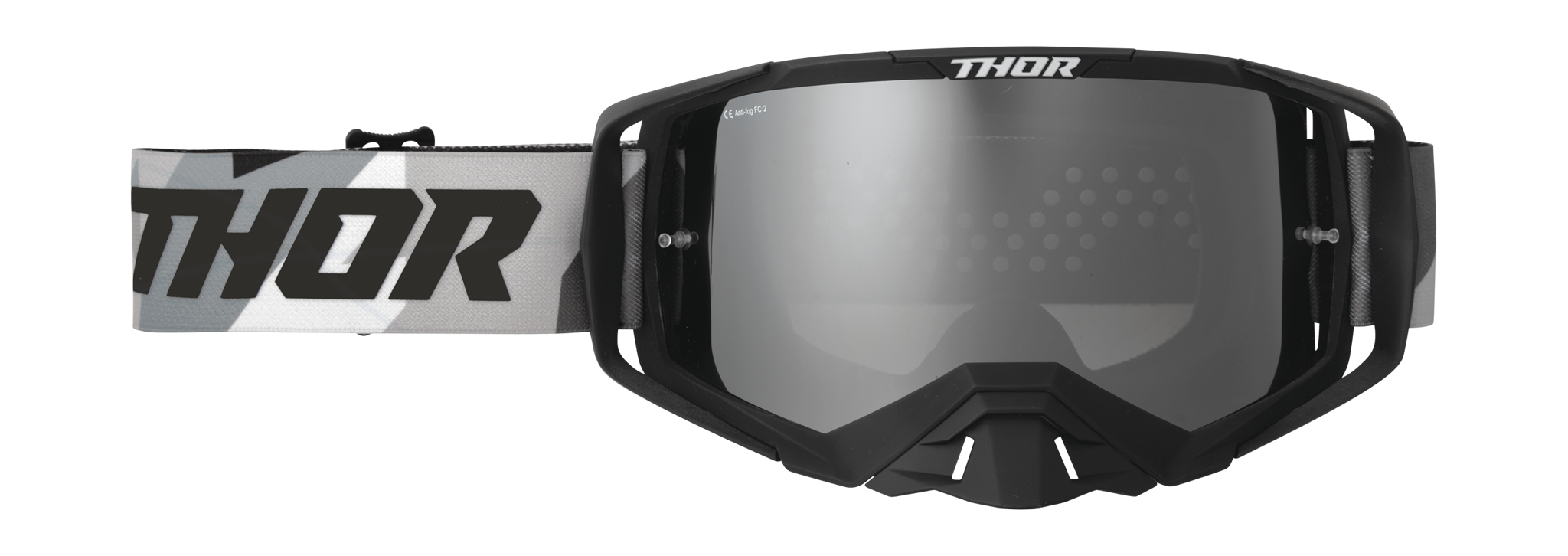Thor Crossbril Activate Brave - Zwart - Spiegel Zilver Lens