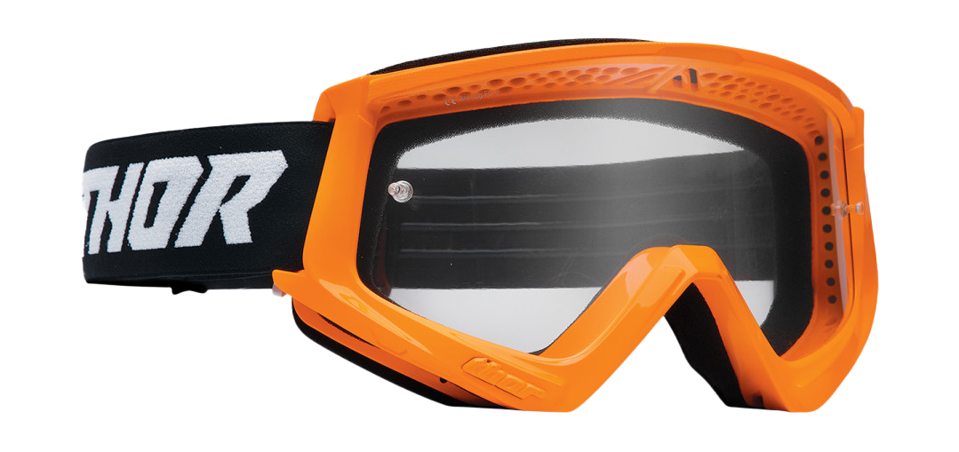 Thor Crossbril Combat Racer - Flo Oranje / Zwart - Clear Lens
