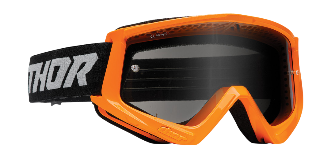 Thor Crossbril Combat Sand Racer - Flo Oranje / Grijs - Smoke Lens