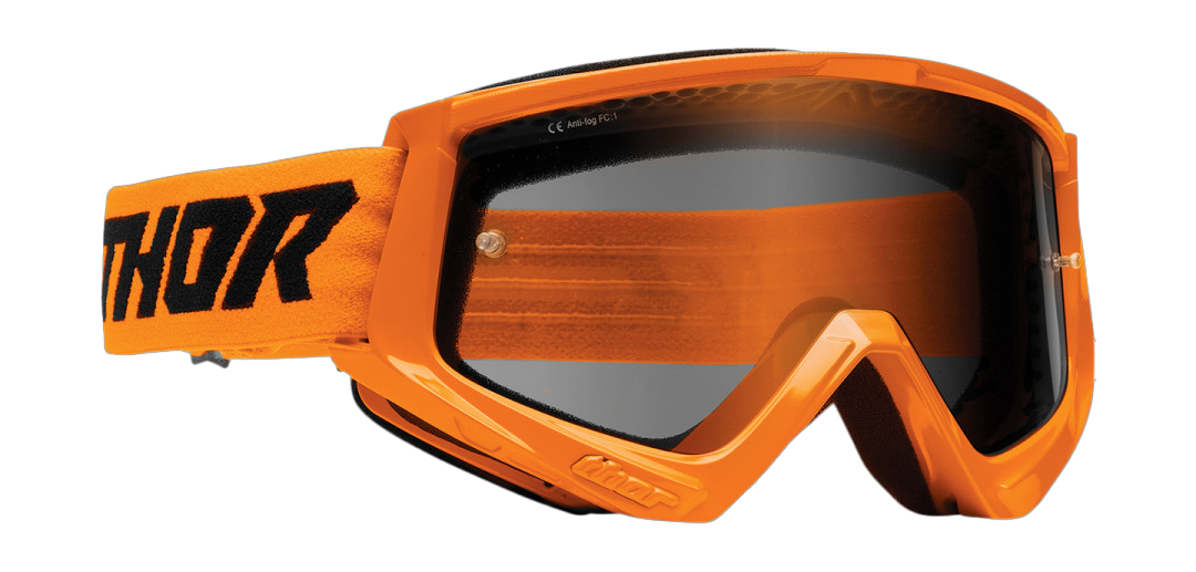 Thor Crossbril Combat Sand Racer - Flo Oranje / Zwart - Smoke Lens