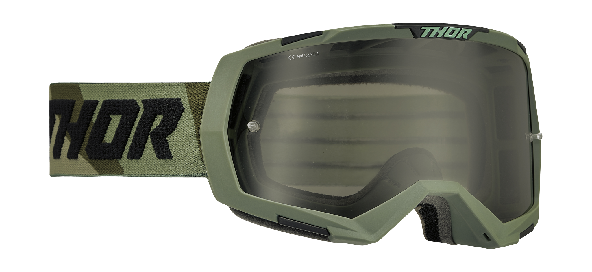 Thor Crossbril Regiment - Camo / Zwart - Smoke Lens