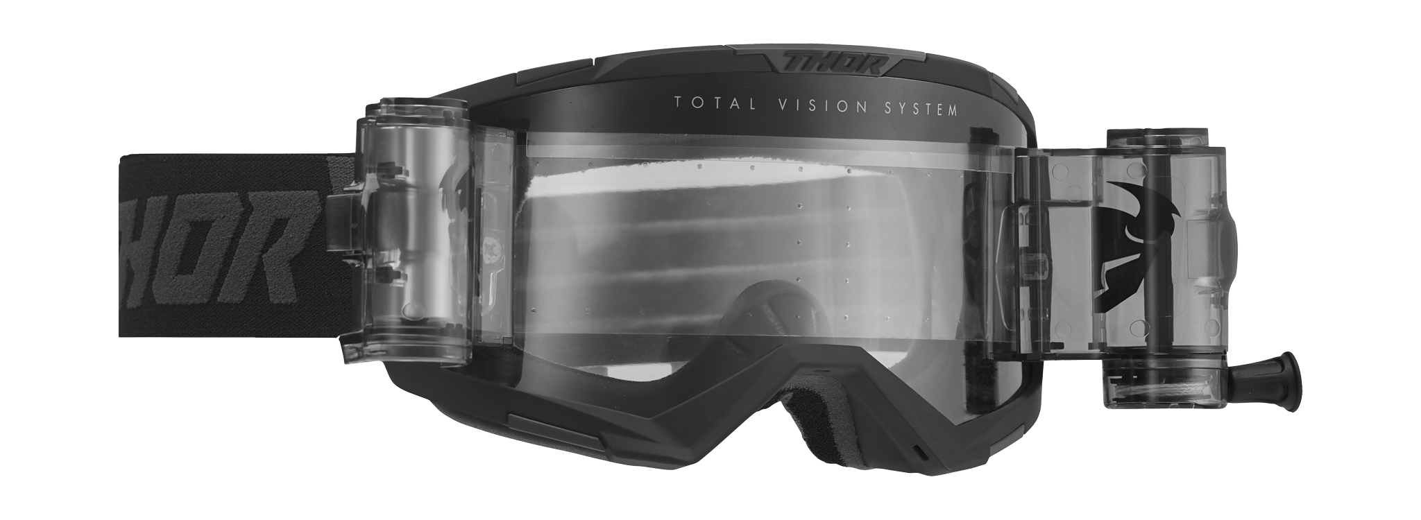 Thor Crossbril Roll-Off Regiment - Zwart - Clear Lens