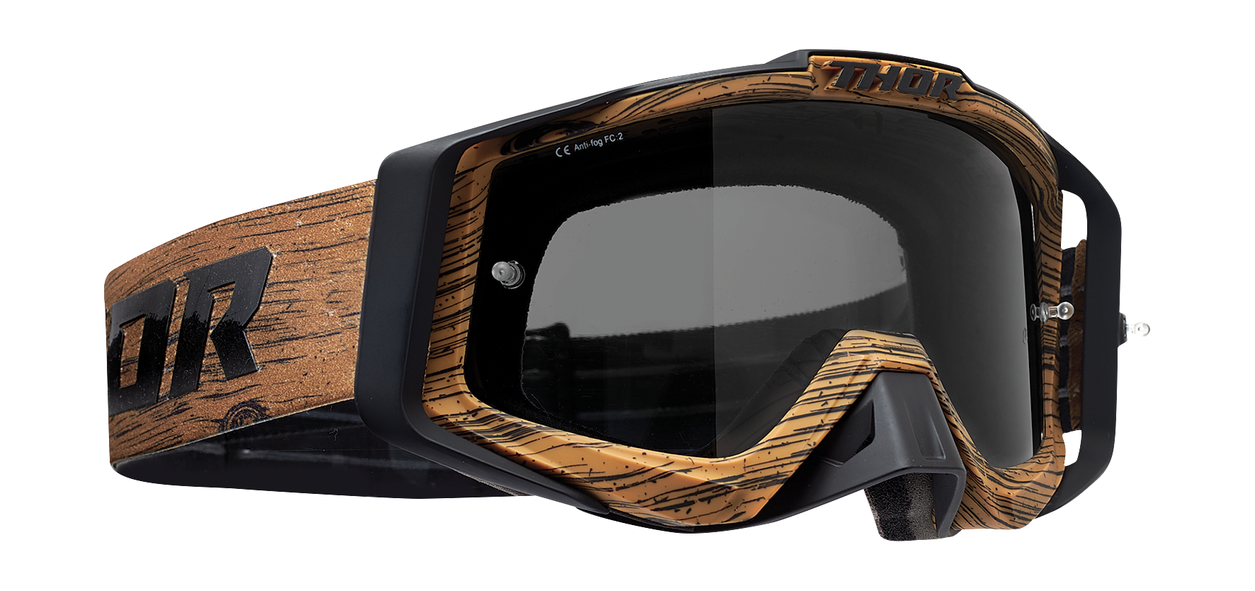 Thor Crossbril Sniper Pro Woody - Bruin - Smoke Lens
