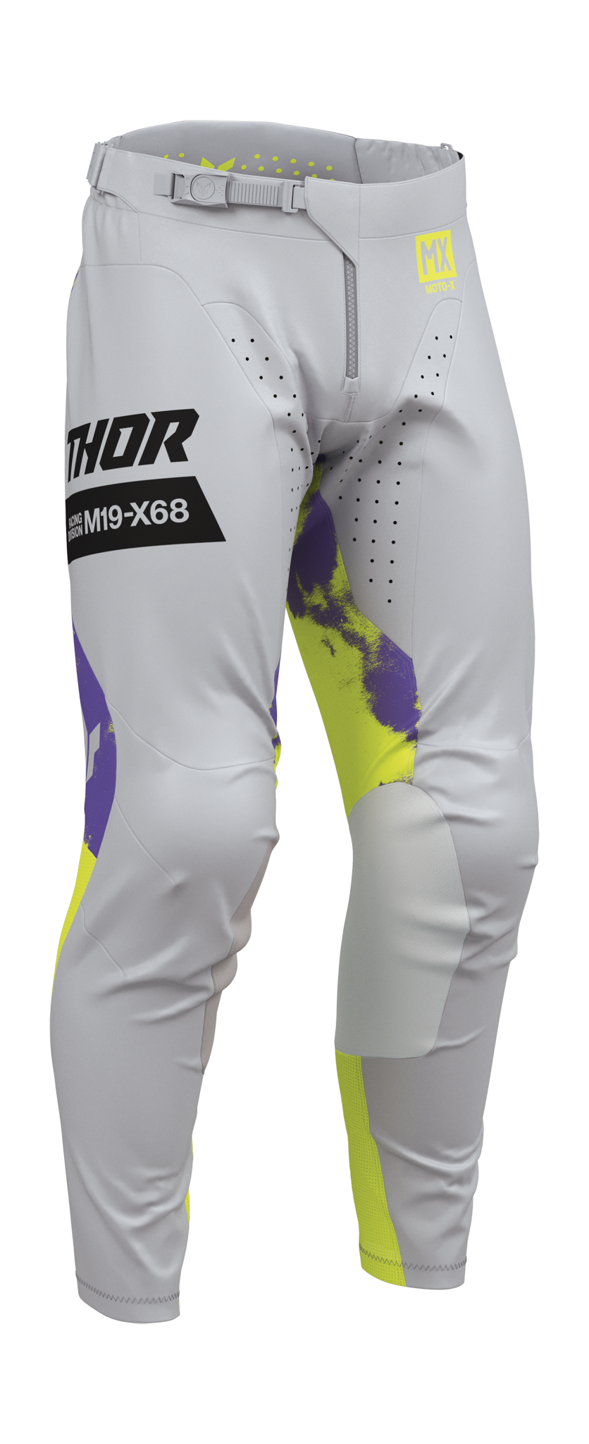Thor Crossbroek 2026 Launchmode Bleach - Grijs / Acid