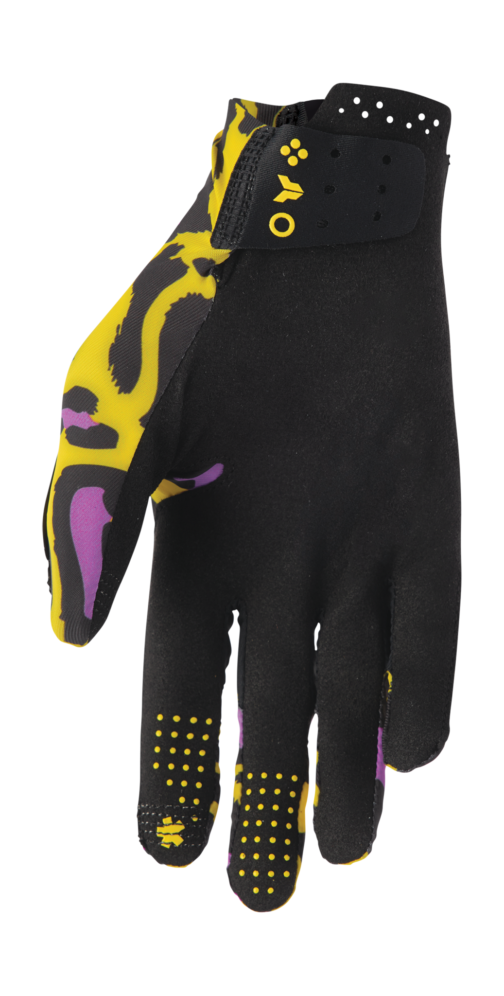 Thor Crosshandschoenen 2026 Sportmode Cheetah - Geel / Paars