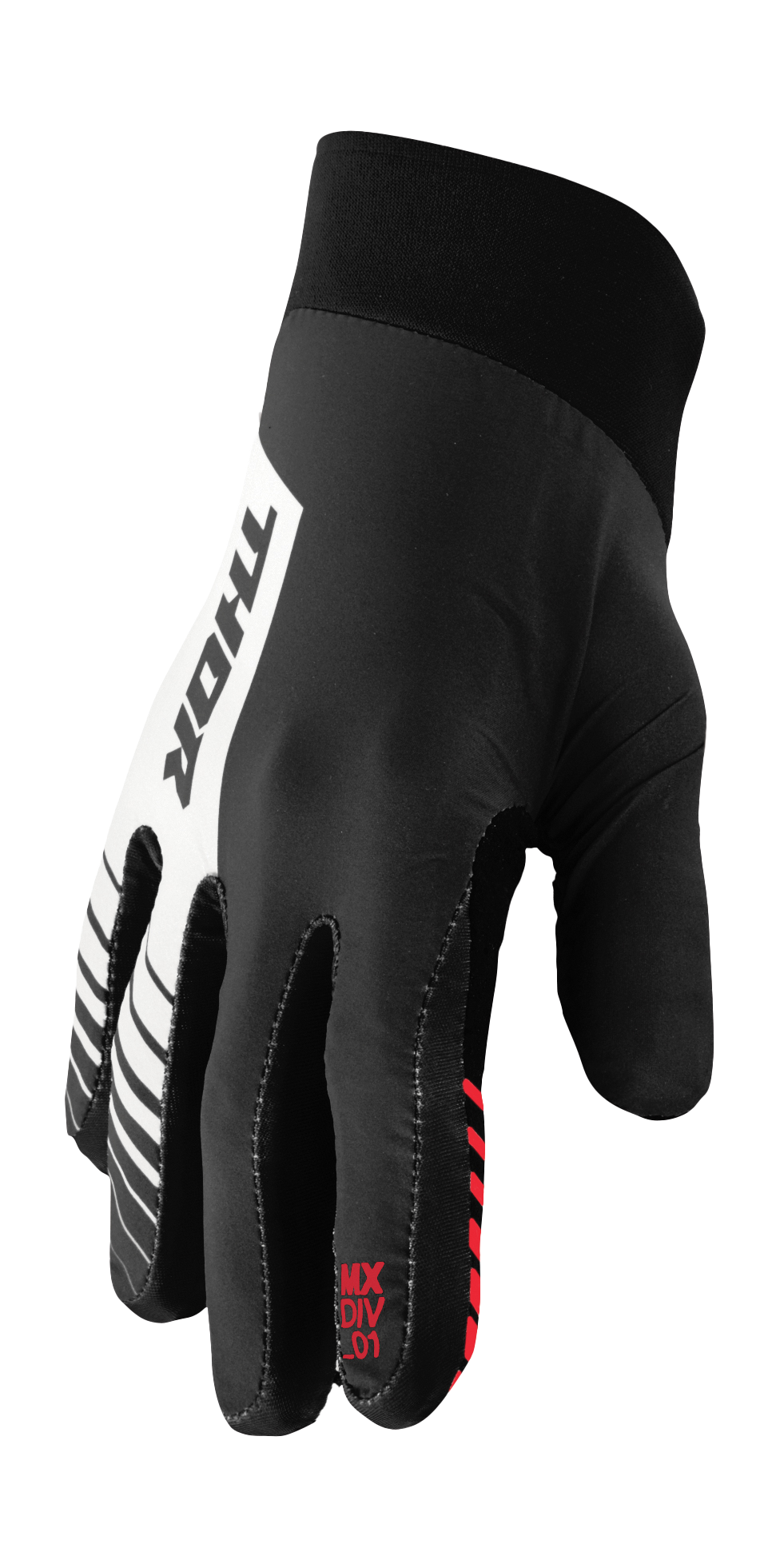 Thor Crosshandschoenen Agile Analog - Zwart / Wit