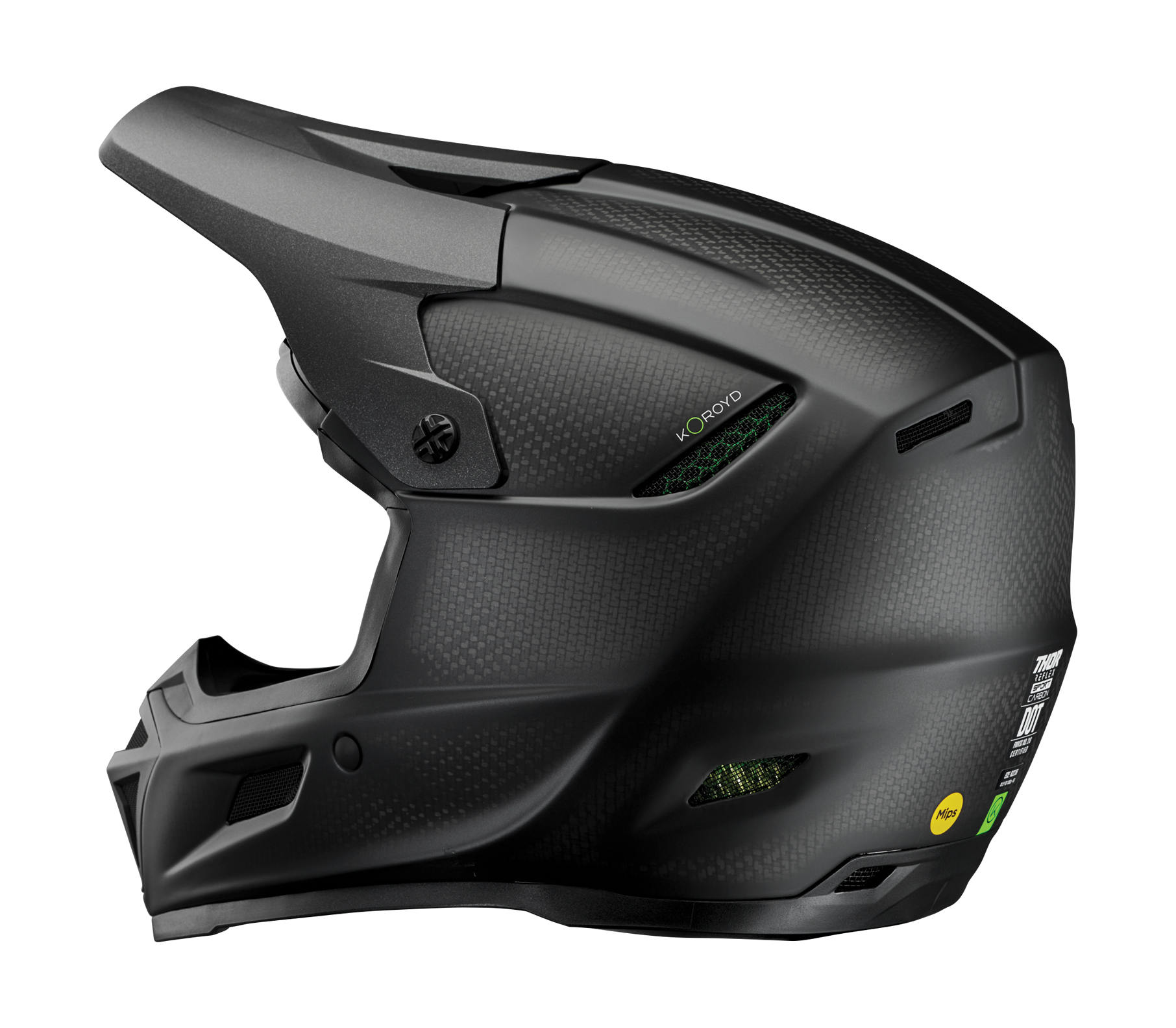 Thor Crosshelm Reflex Sport Carbon Stealth - Zwart