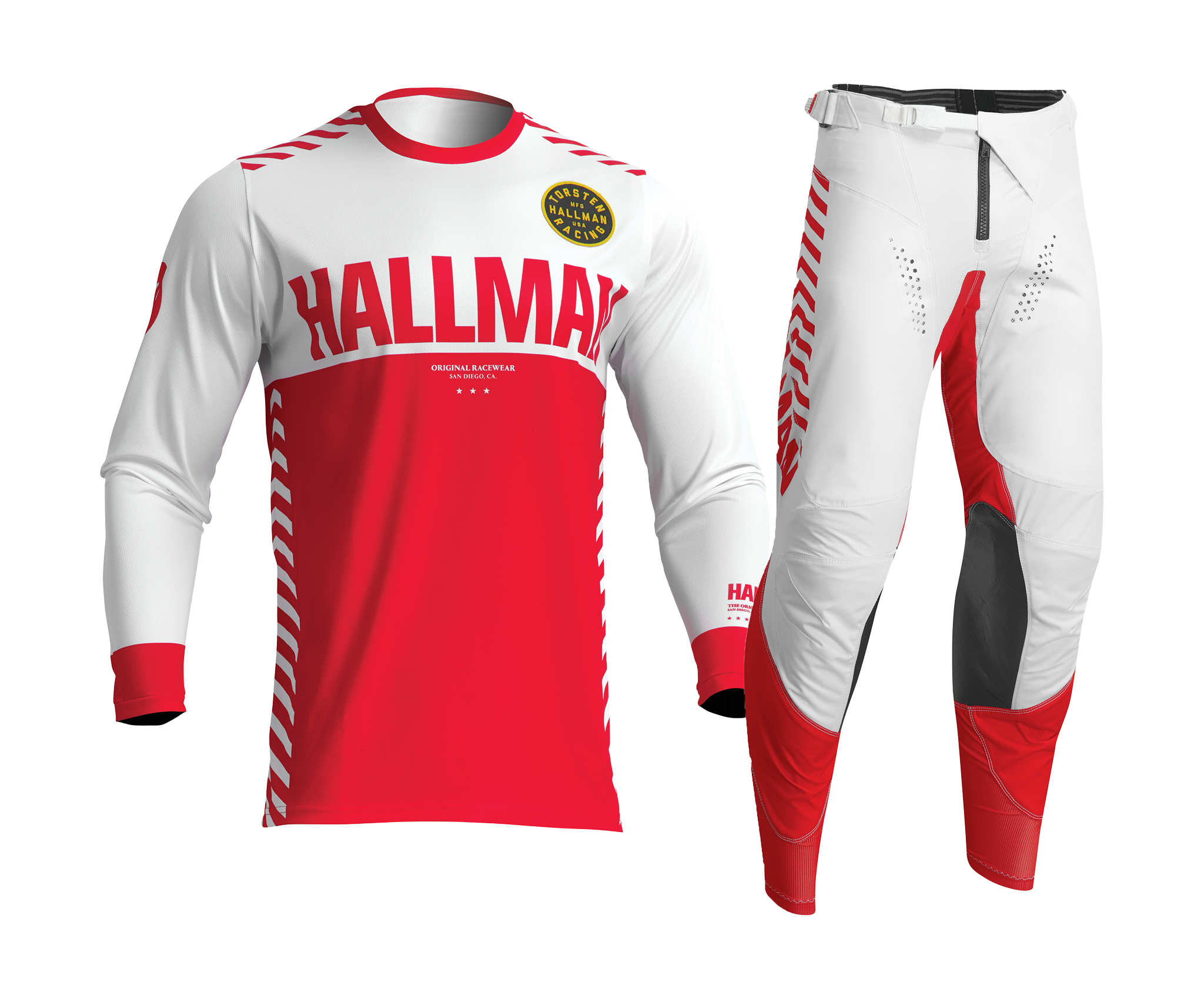 Thor Crosskleding 2026 Hallman Differ Slice - Wit / Rood