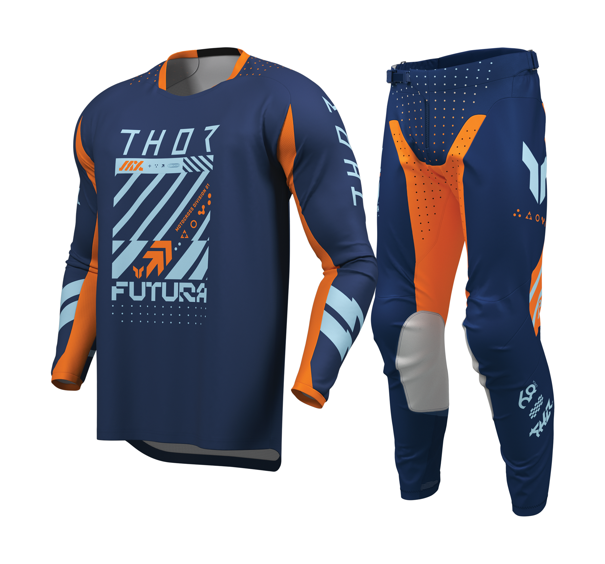 Thor Crosskleding 2026 Launchmode Futura - Navy / Oranje