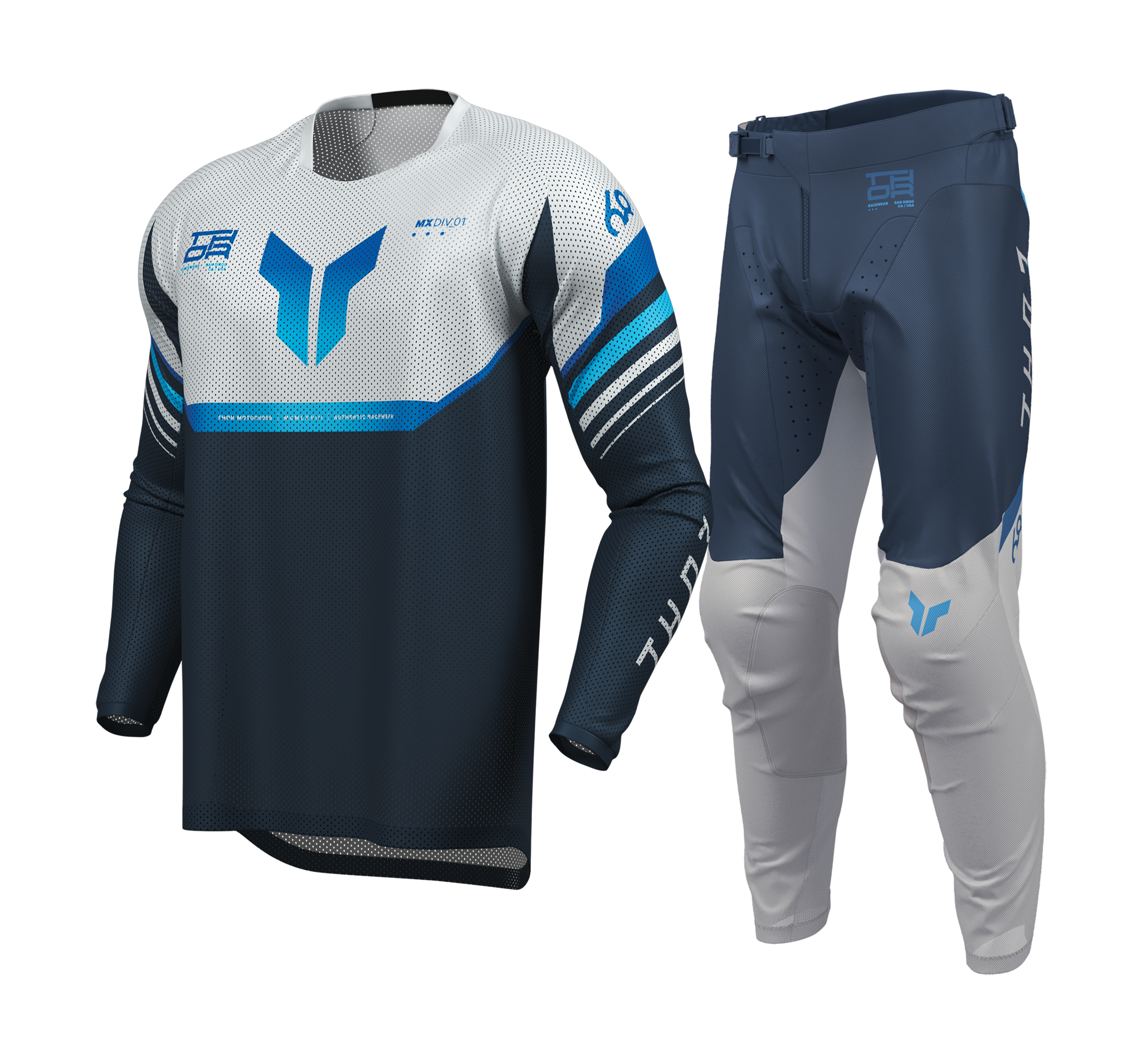Thor Crosskleding 2026 Launchmode Vented Raptor - Midnight / Grijs