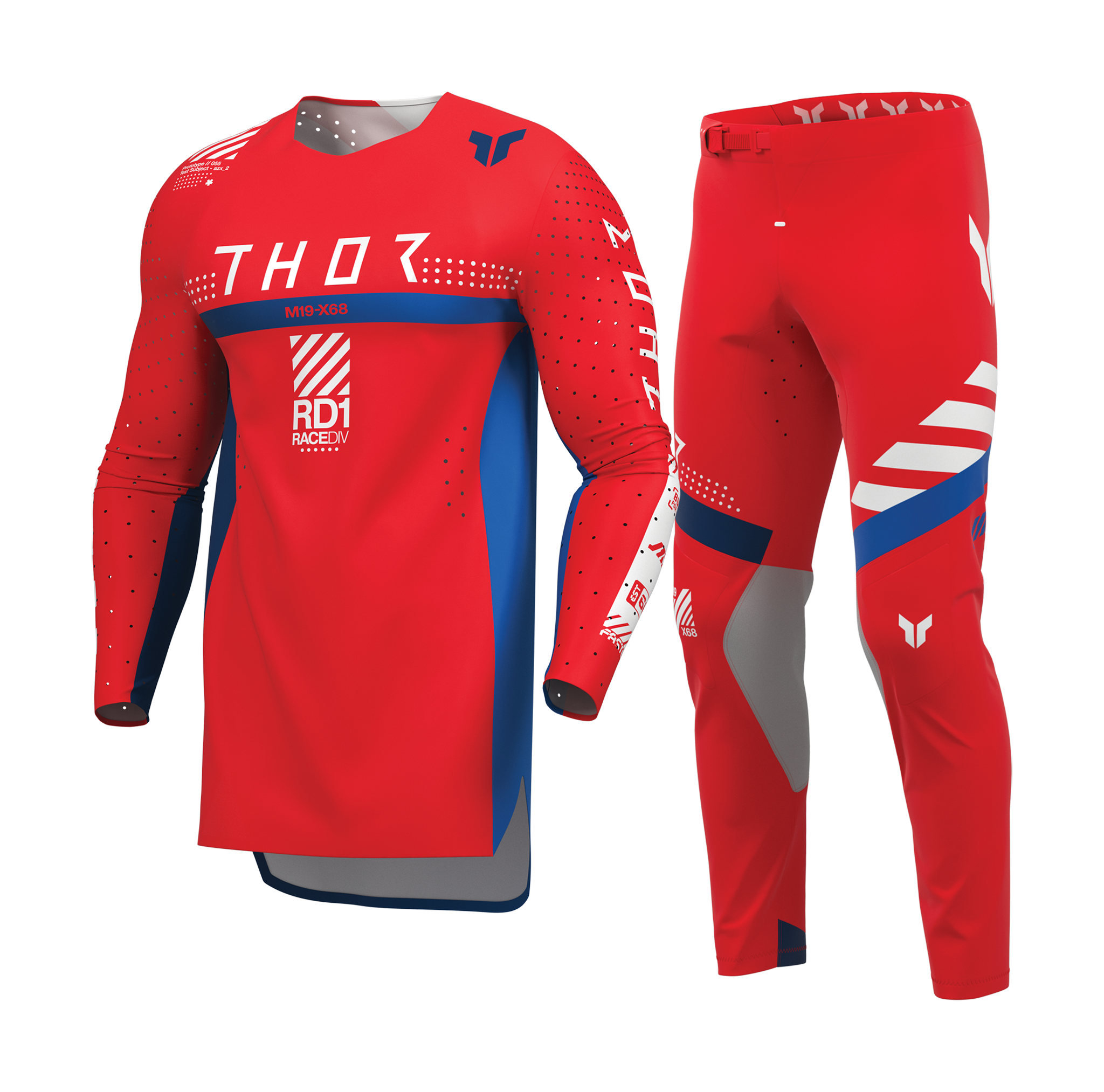 Thor Crosskleding 2026 Sportmode Synth - Rood