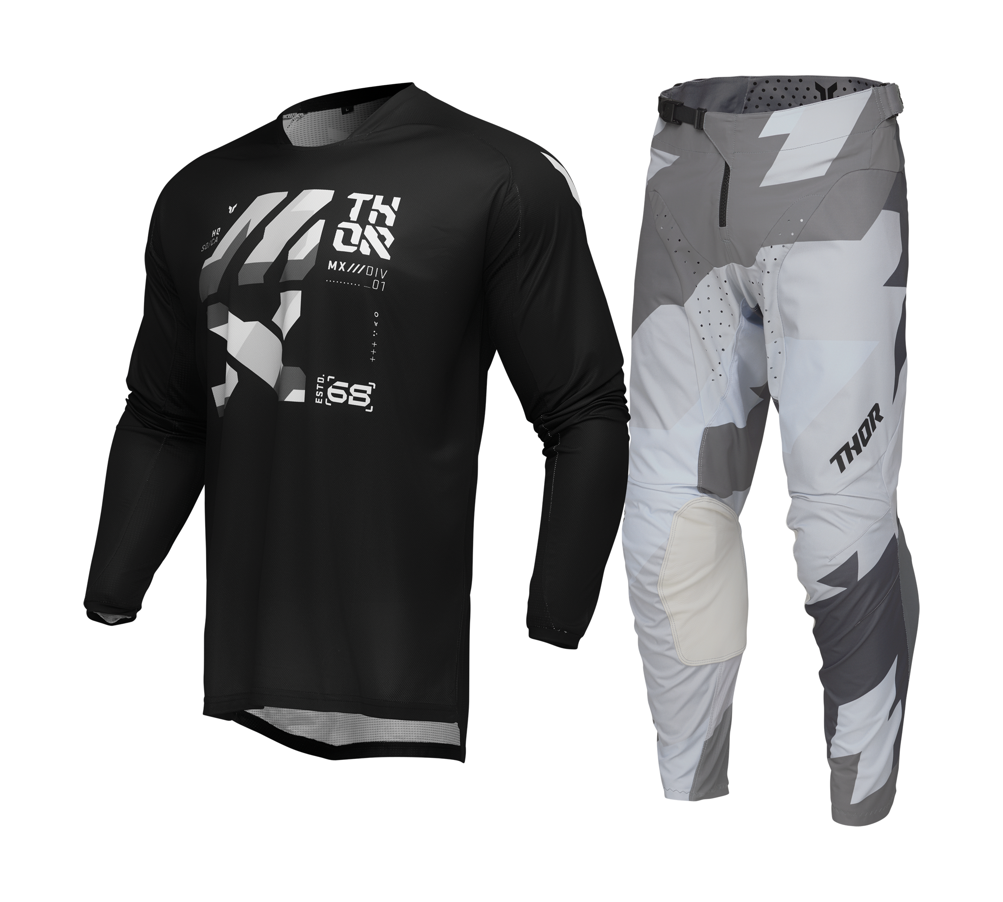 Thor Crosskleding Launchmode Brave - Zwart / Grijs