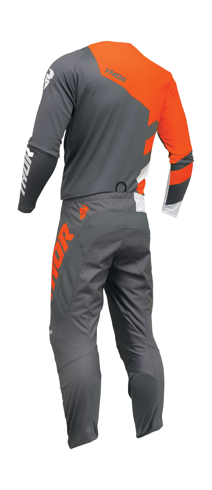 Thor Crosskleding Sector Checker - Charcoal / Oranje