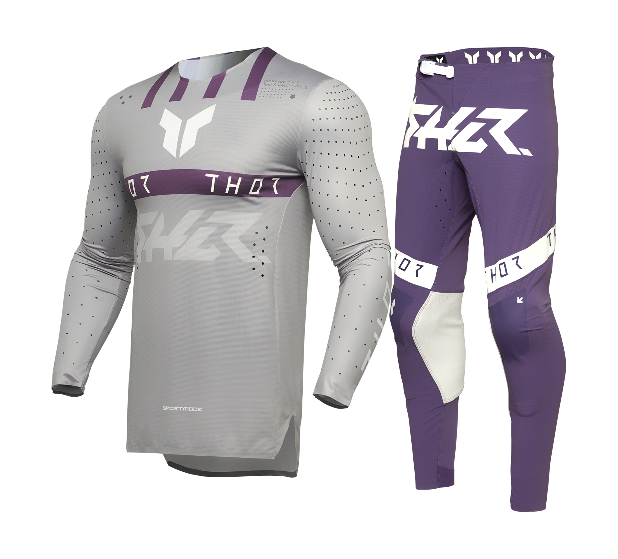 Thor Crosskleding Sportmode Flite - Grijs / Paars