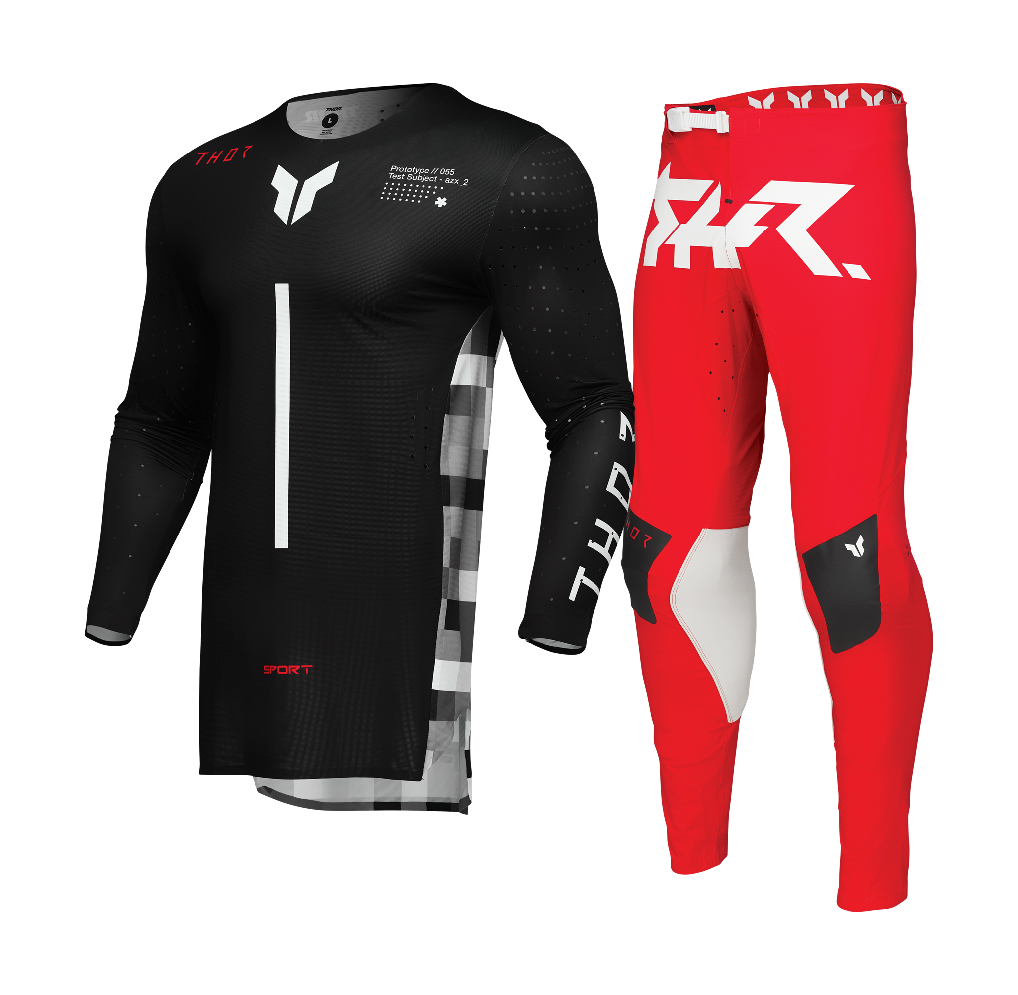 Thor Crosskleding Sportmode Riot - Zwart / Rood