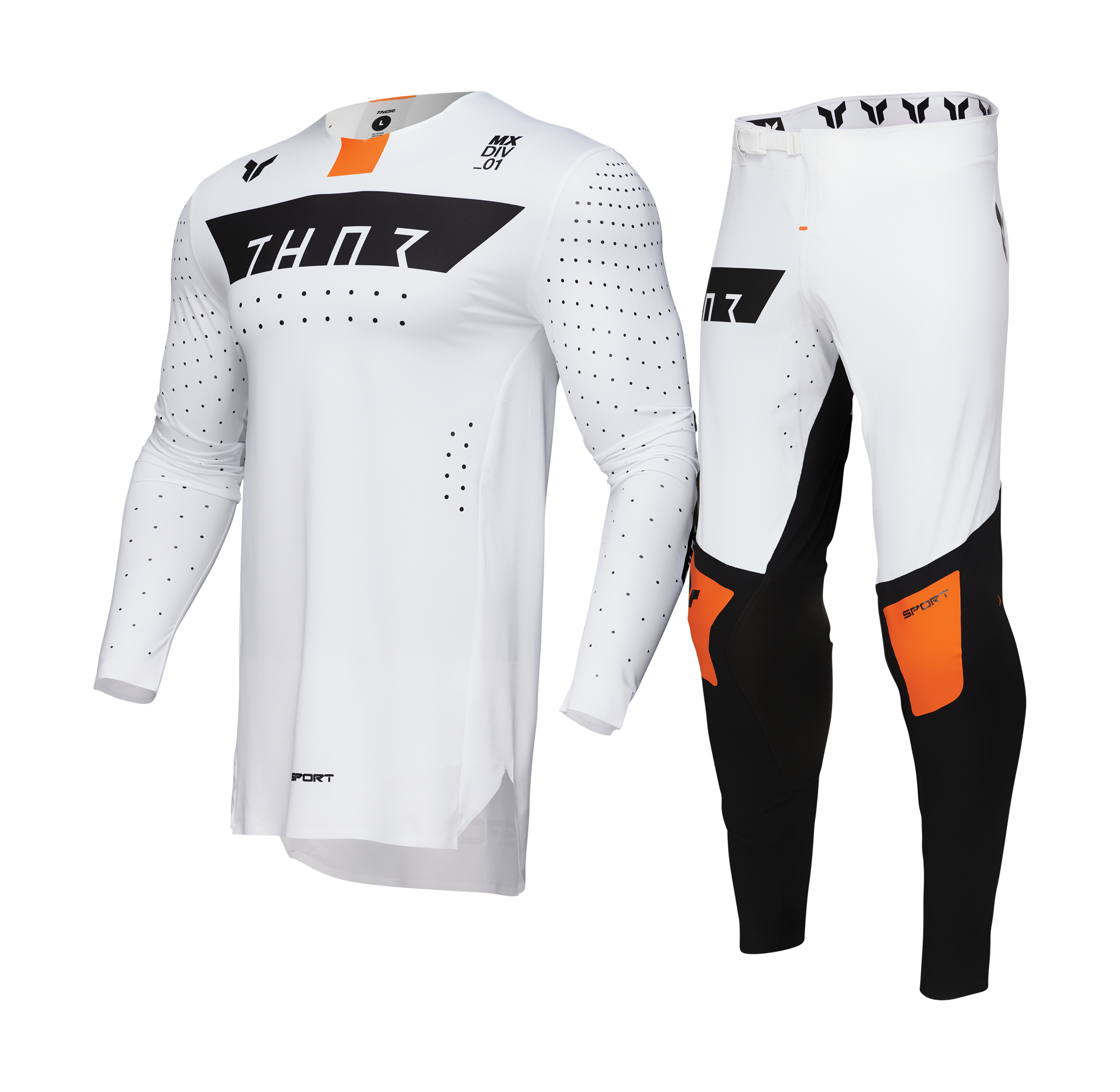 Thor Crosskleding Sportmode Rogue - Wit / Oranje