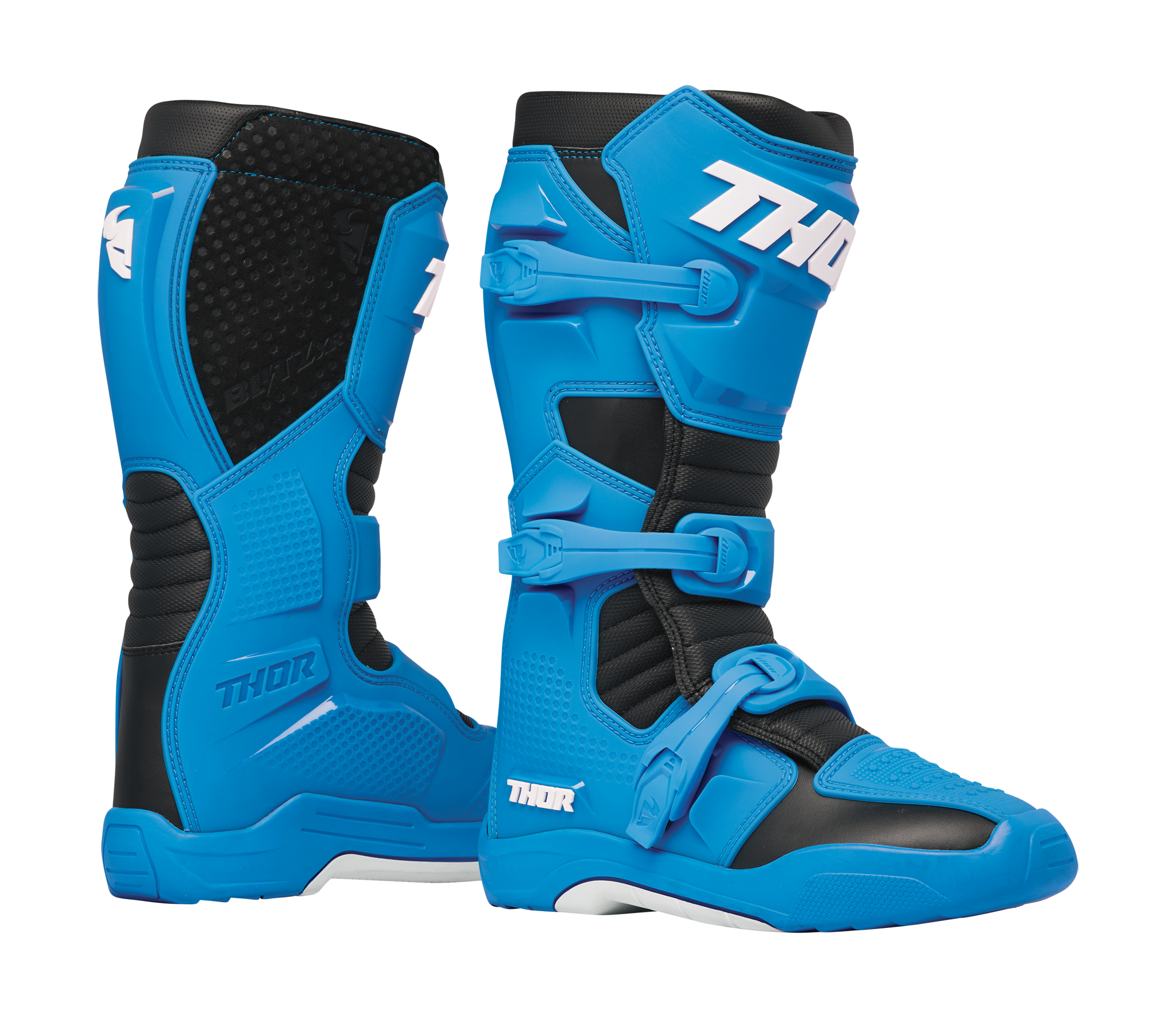 Thor Crosslaarzen Blitz XR - Blauw / Zwart
