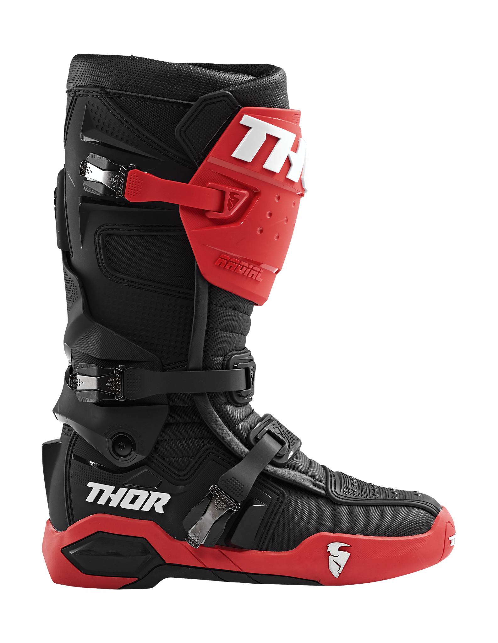Thor Crosslaarzen Radial - Rood / Zwart