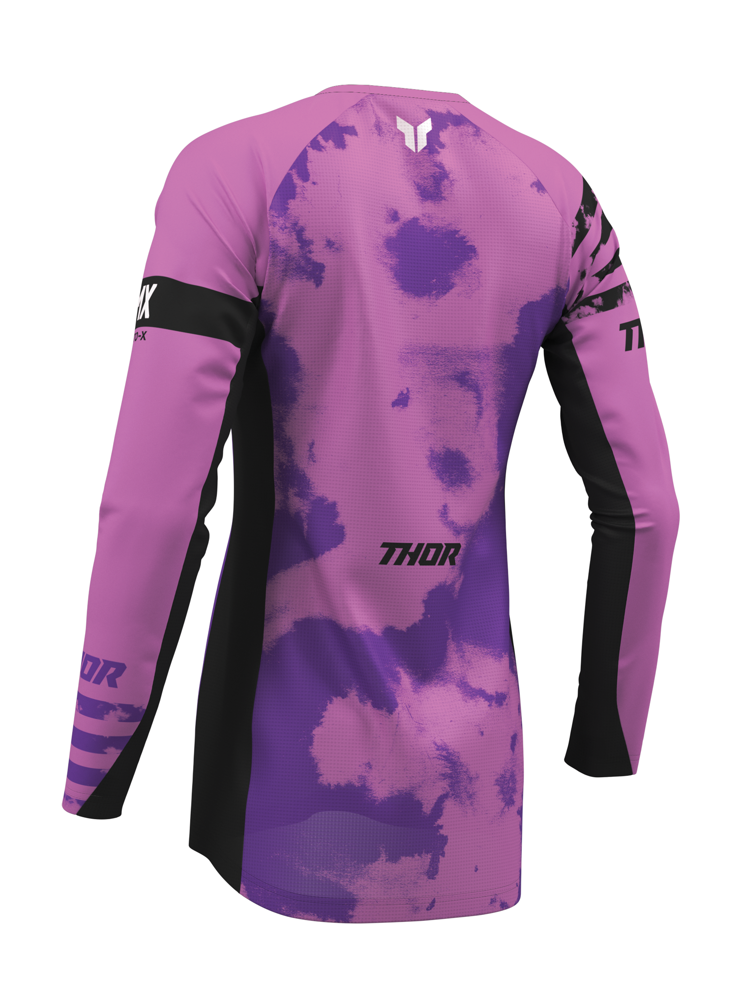 Thor Dames Cross Shirt 2026 Launchmode Bleach - Zwart / Orchid
