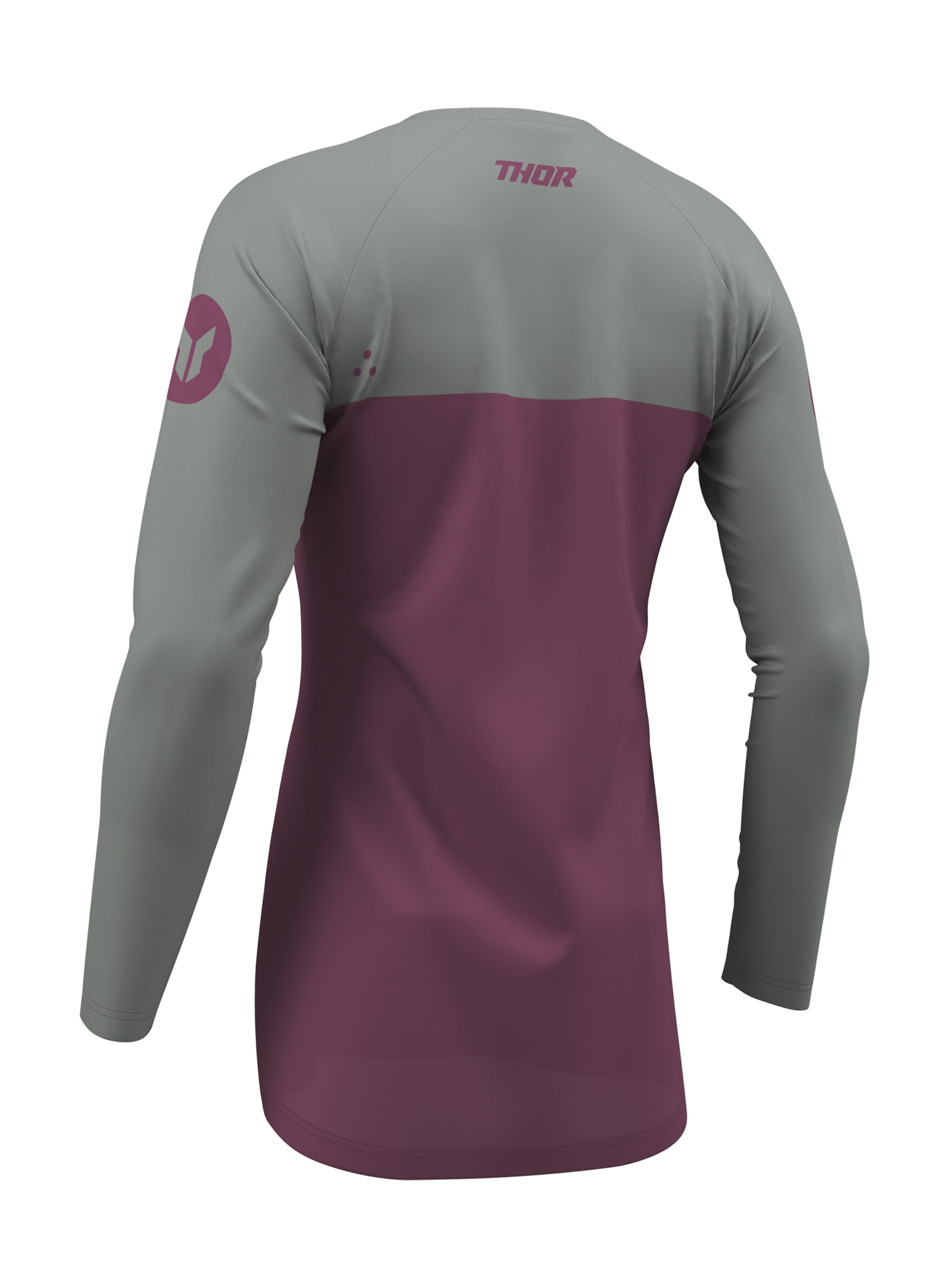 Thor Dames Cross Shirt 2026 Ridemode Menace - Paars / Grijs