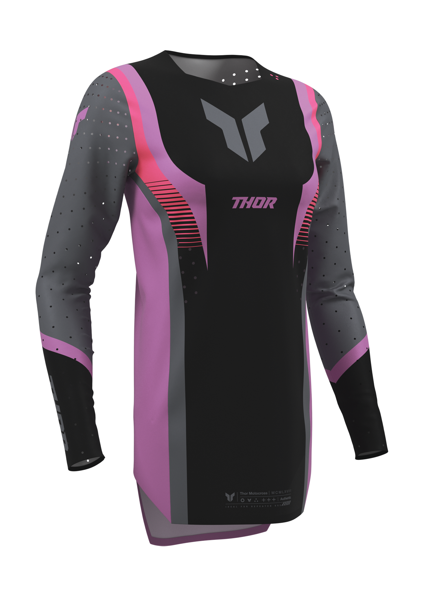 Thor Dames Crosskleding 2026 Sportmode Velocity - Zwart / Orchid