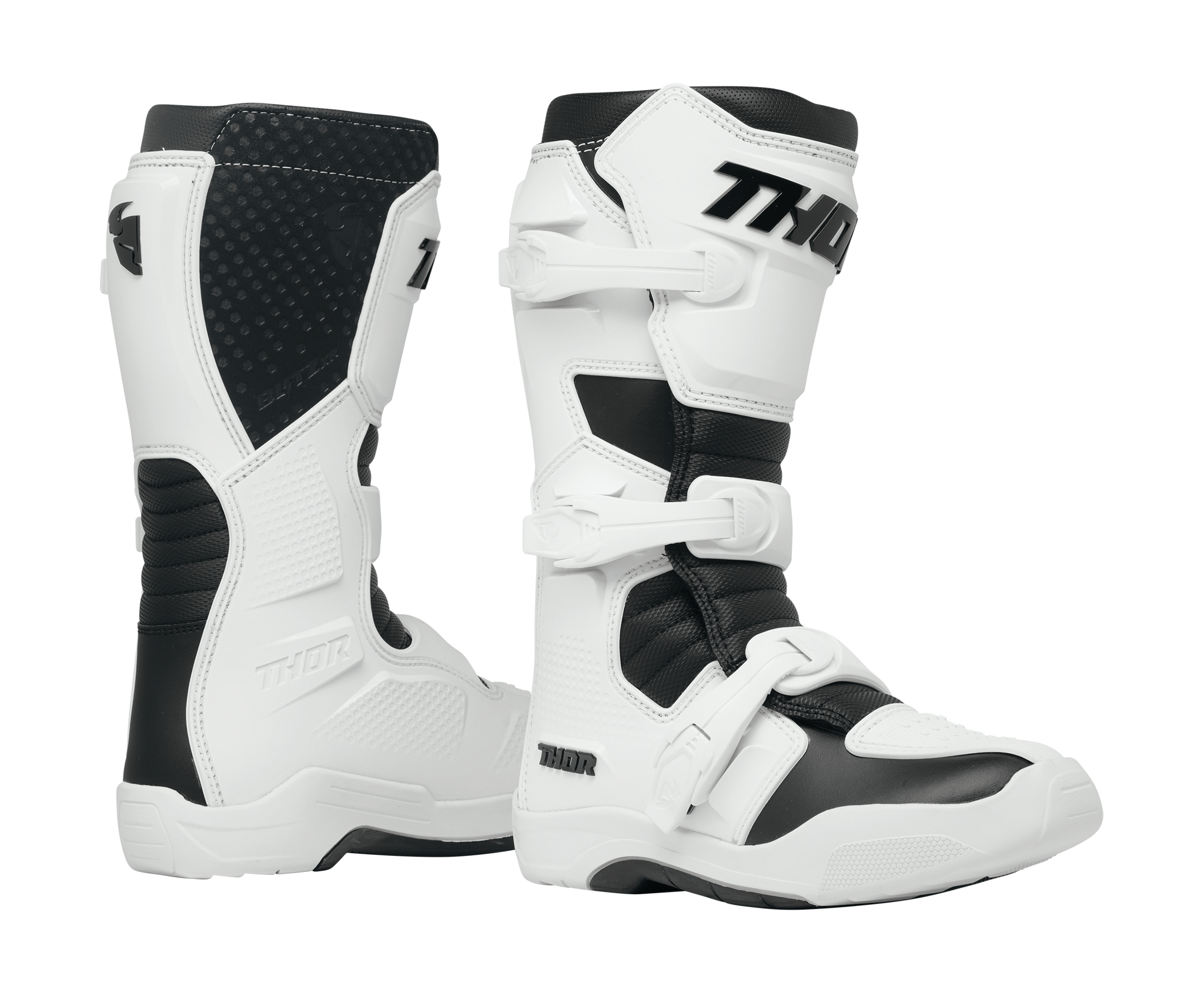 Thor Dames Crosslaarzen Blitz XR - Wit / Zwart