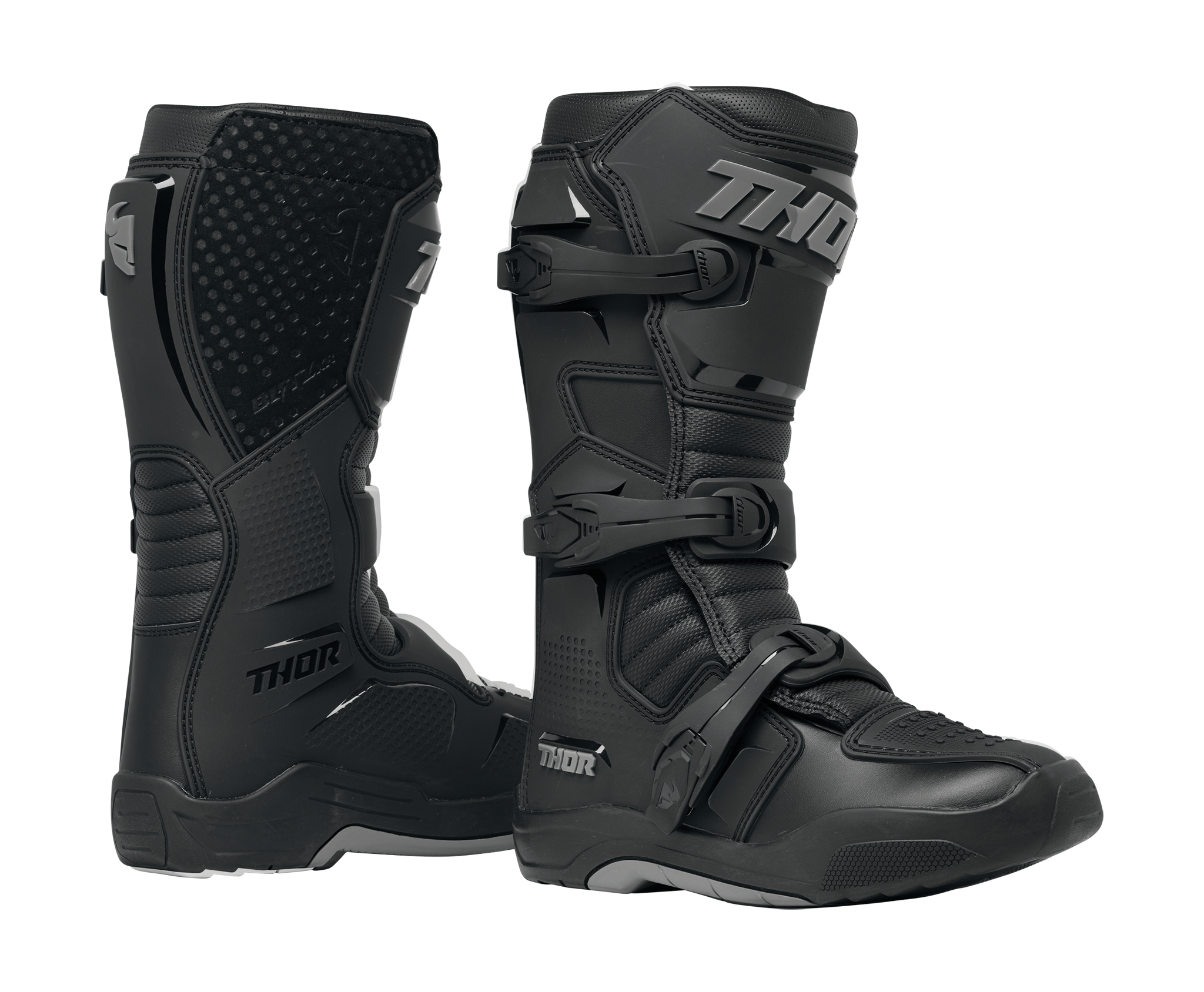 Thor Dames Crosslaarzen Blitz XR - Zwart / Grijs