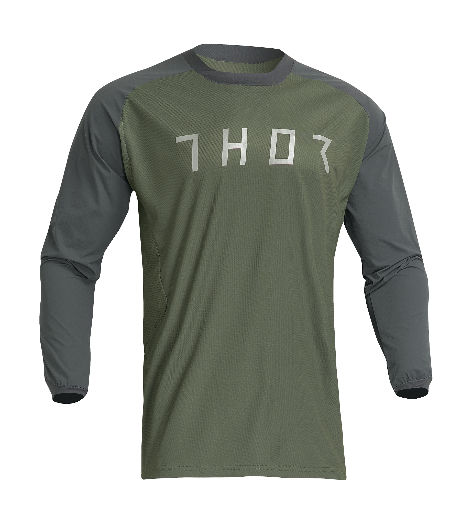 Thor Enduro Shirt Terrain - Army / Charcoal