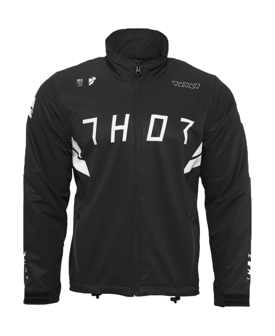 Thor Fleece Jas Warmup - Zwart / Wit