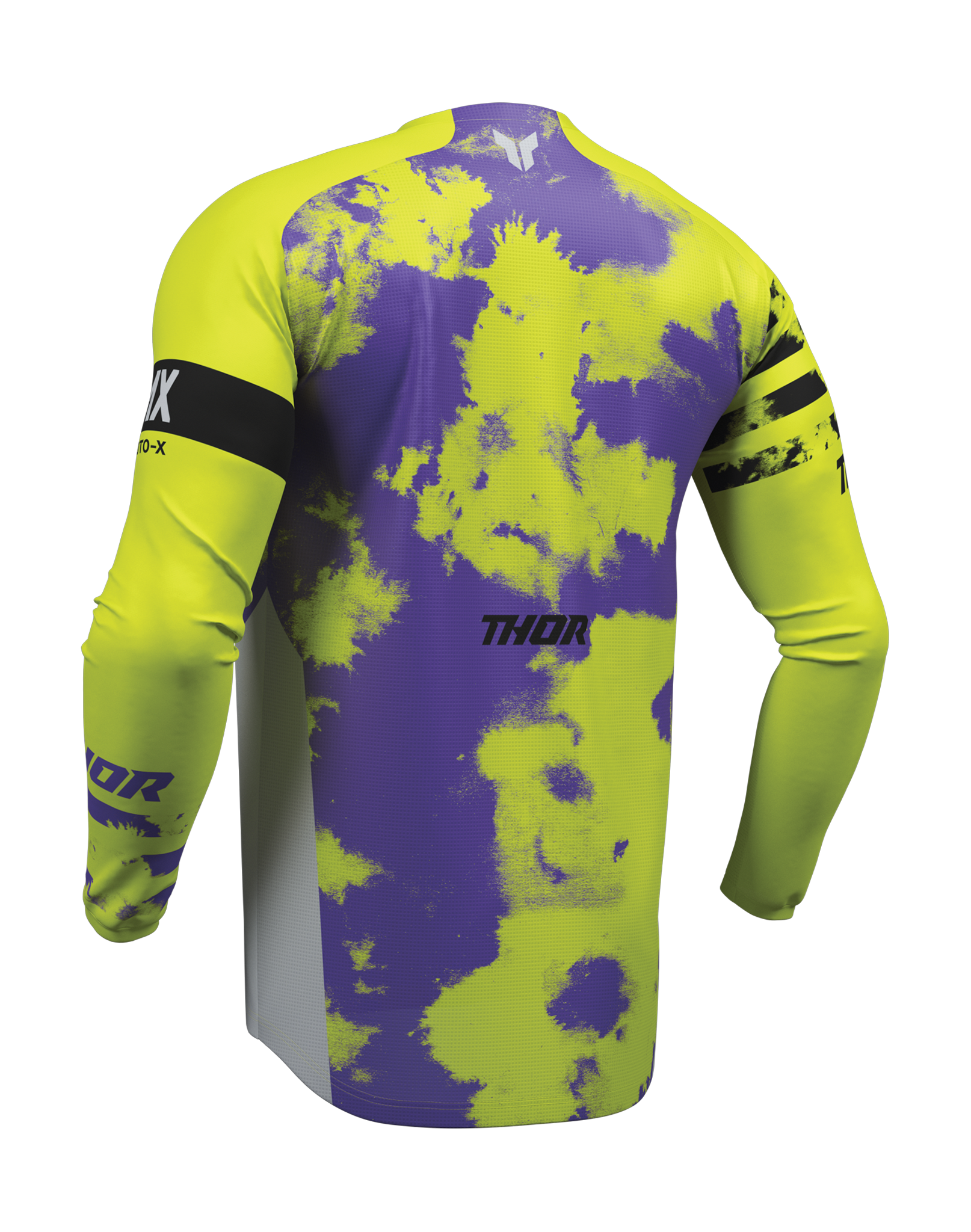 Thor Kinder Cross Shirt 2026 Launchmode Bleach - Grijs / Acid