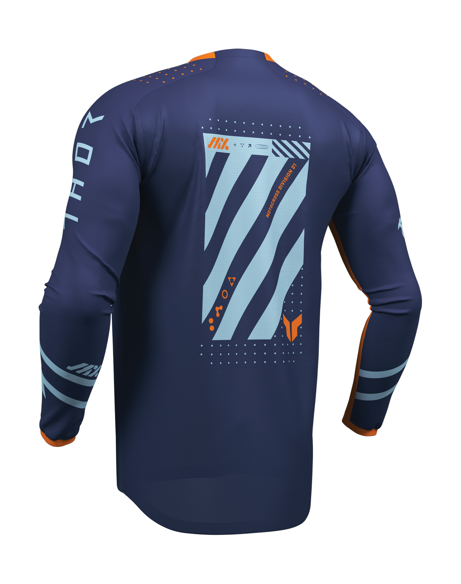 Thor Kinder Cross Shirt 2026 Launchmode Futura - Navy / Oranje