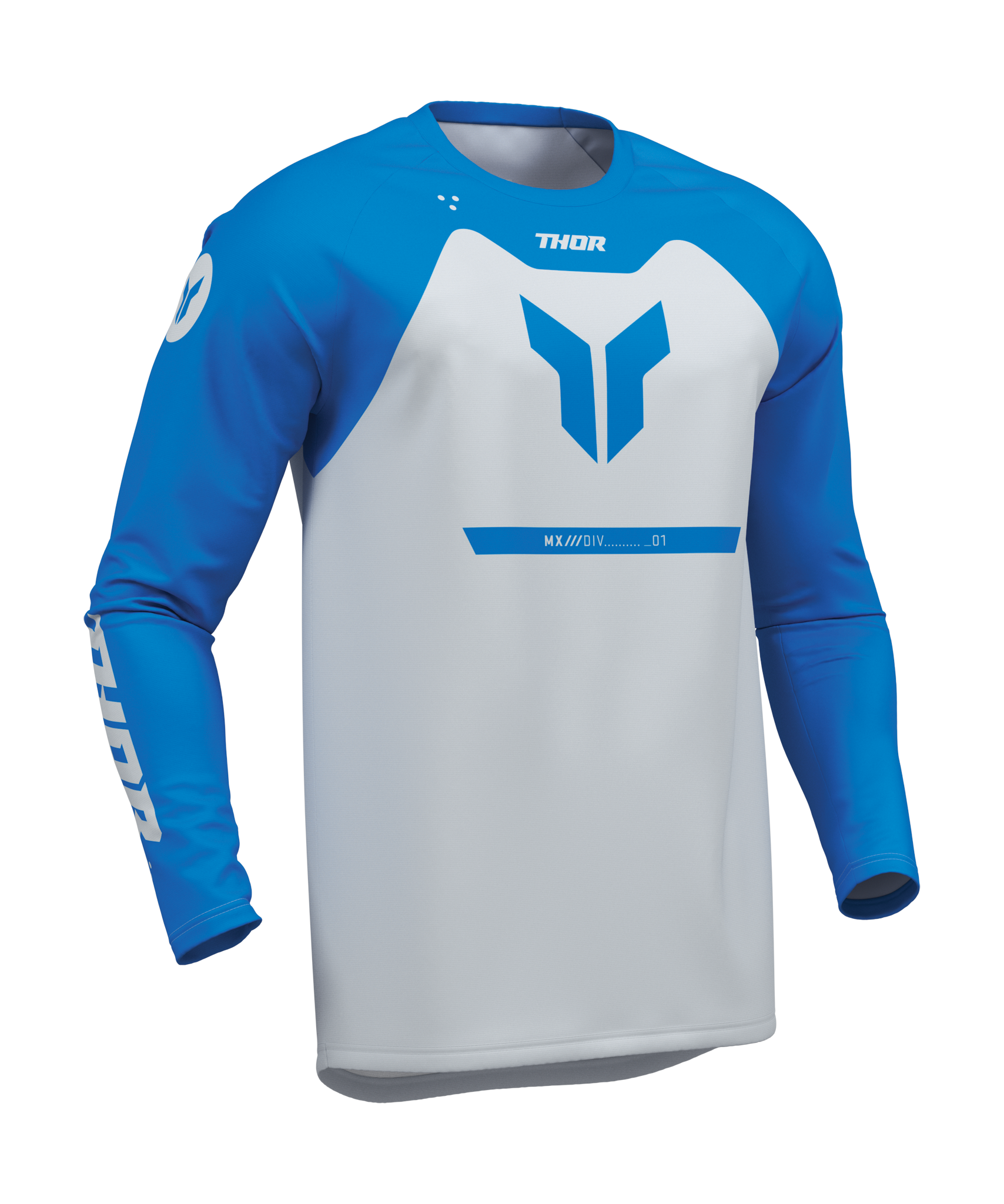 Thor Kinder Cross Shirt 2026 Ridemode Menace - Blauw
