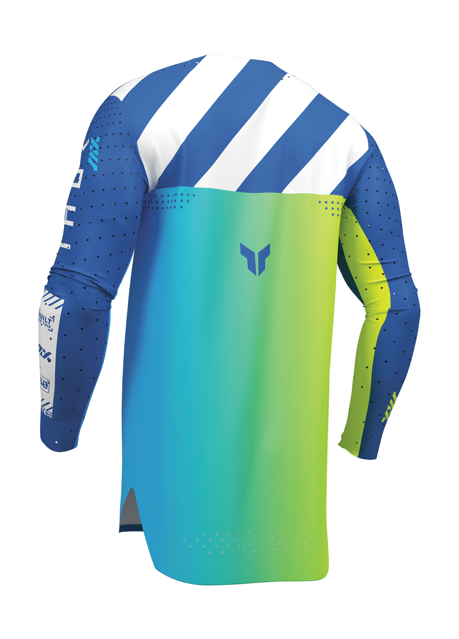 Thor Kinder Cross Shirt 2026 Sportmode Synth - Blauw